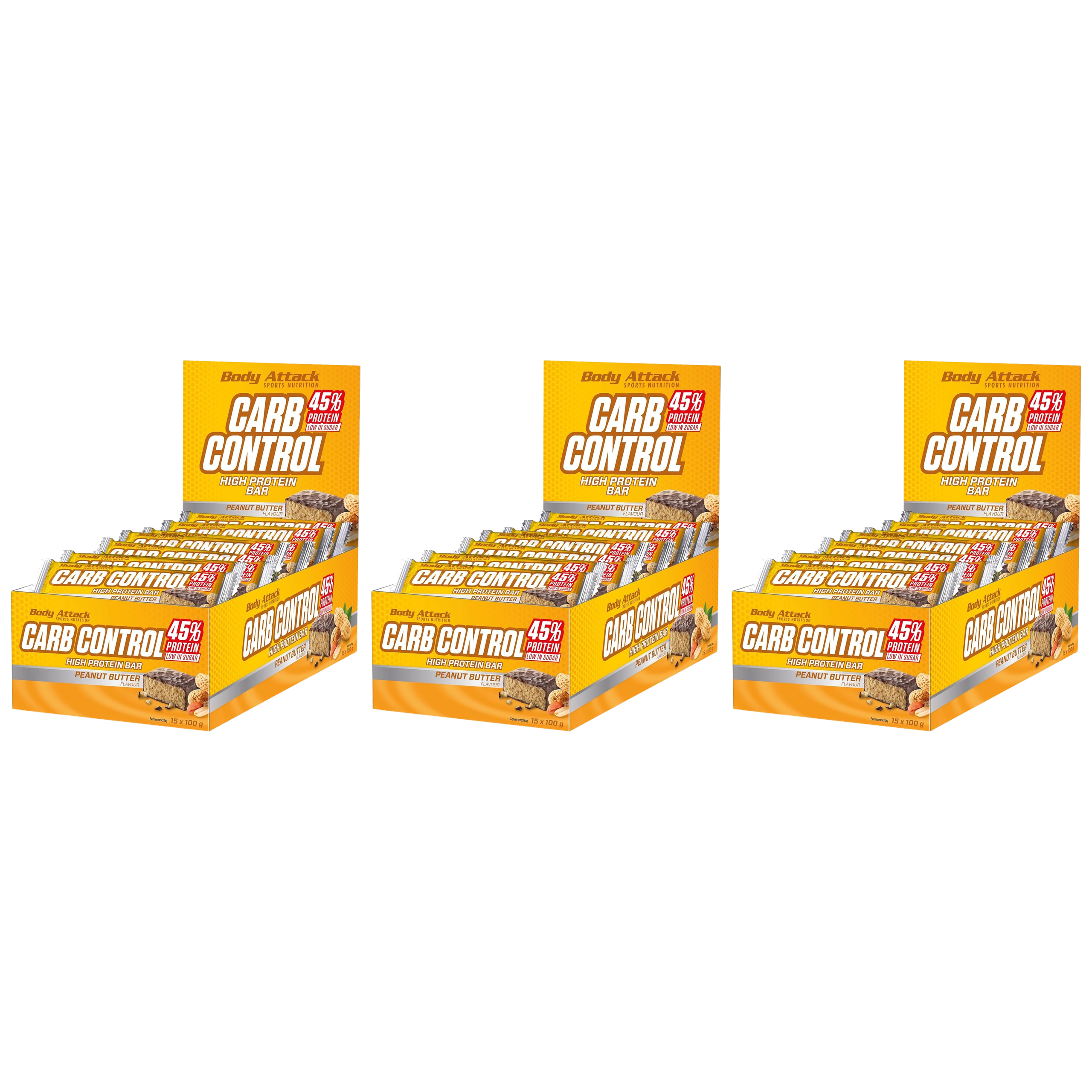 BODY ATTACK - Baton Carb Control - 15x 3x 100g