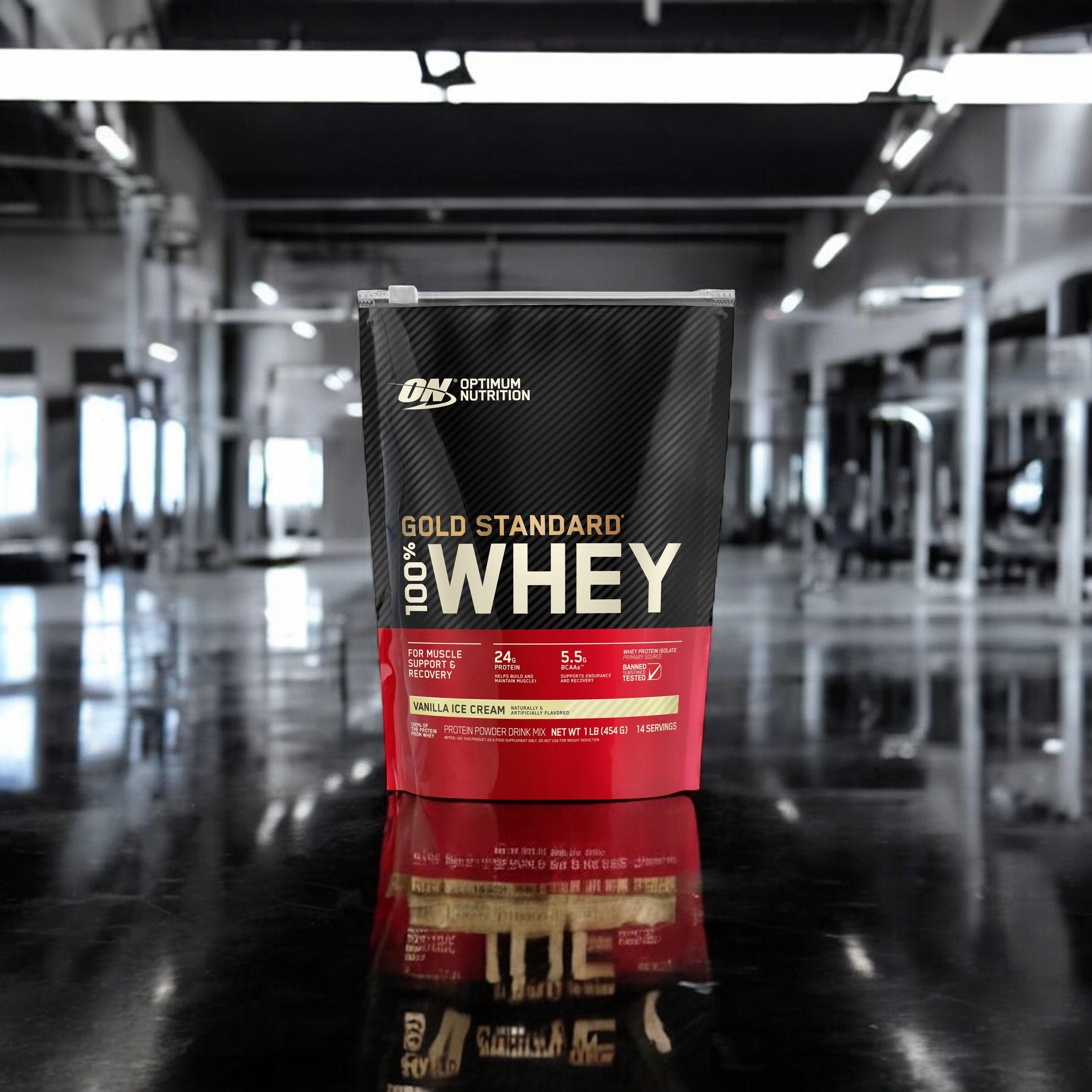 OPTIMUM NUTRITION 100% Whey Gold Standard Bag - 3x 450g