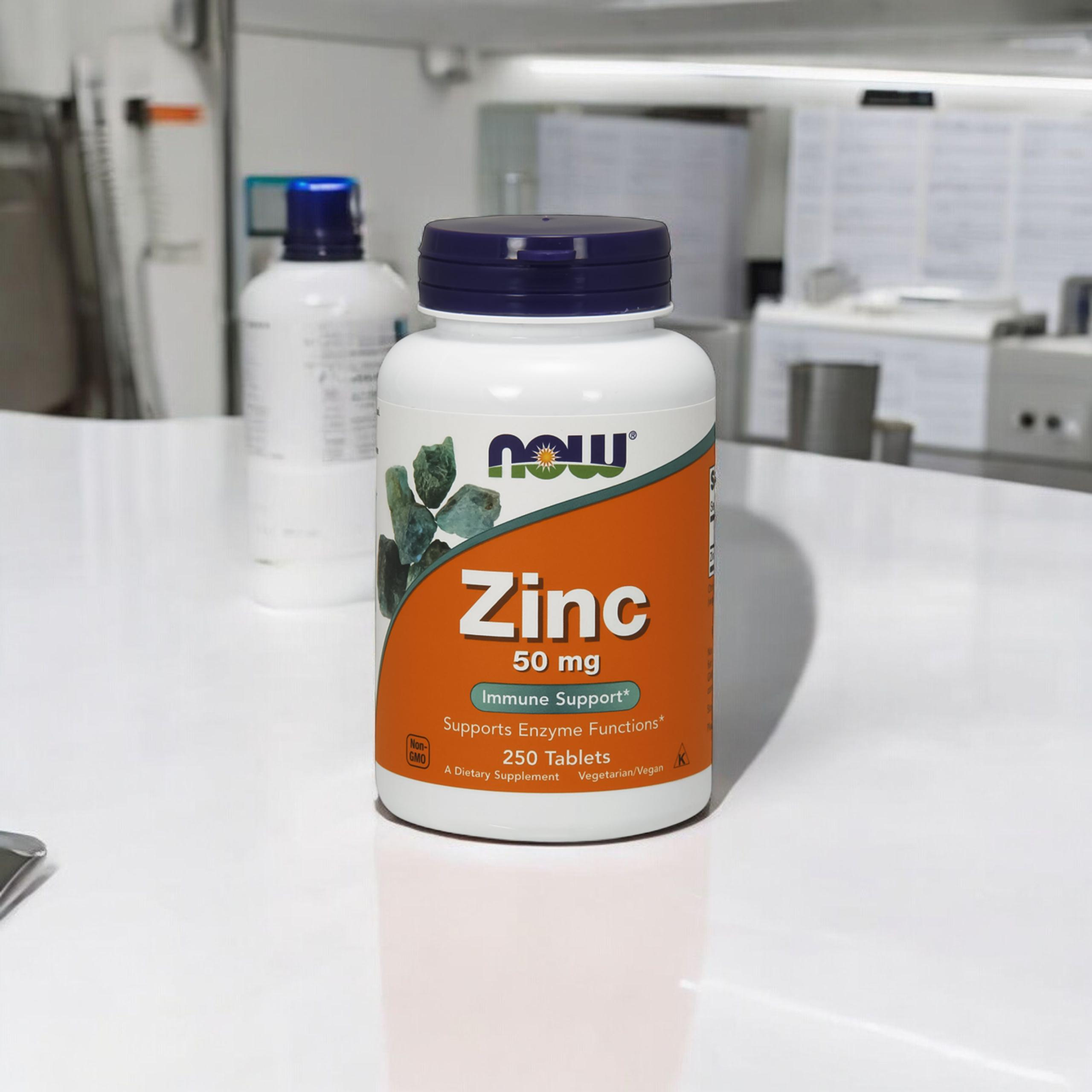 NOW Zinc 50mg - 2x 250tabs