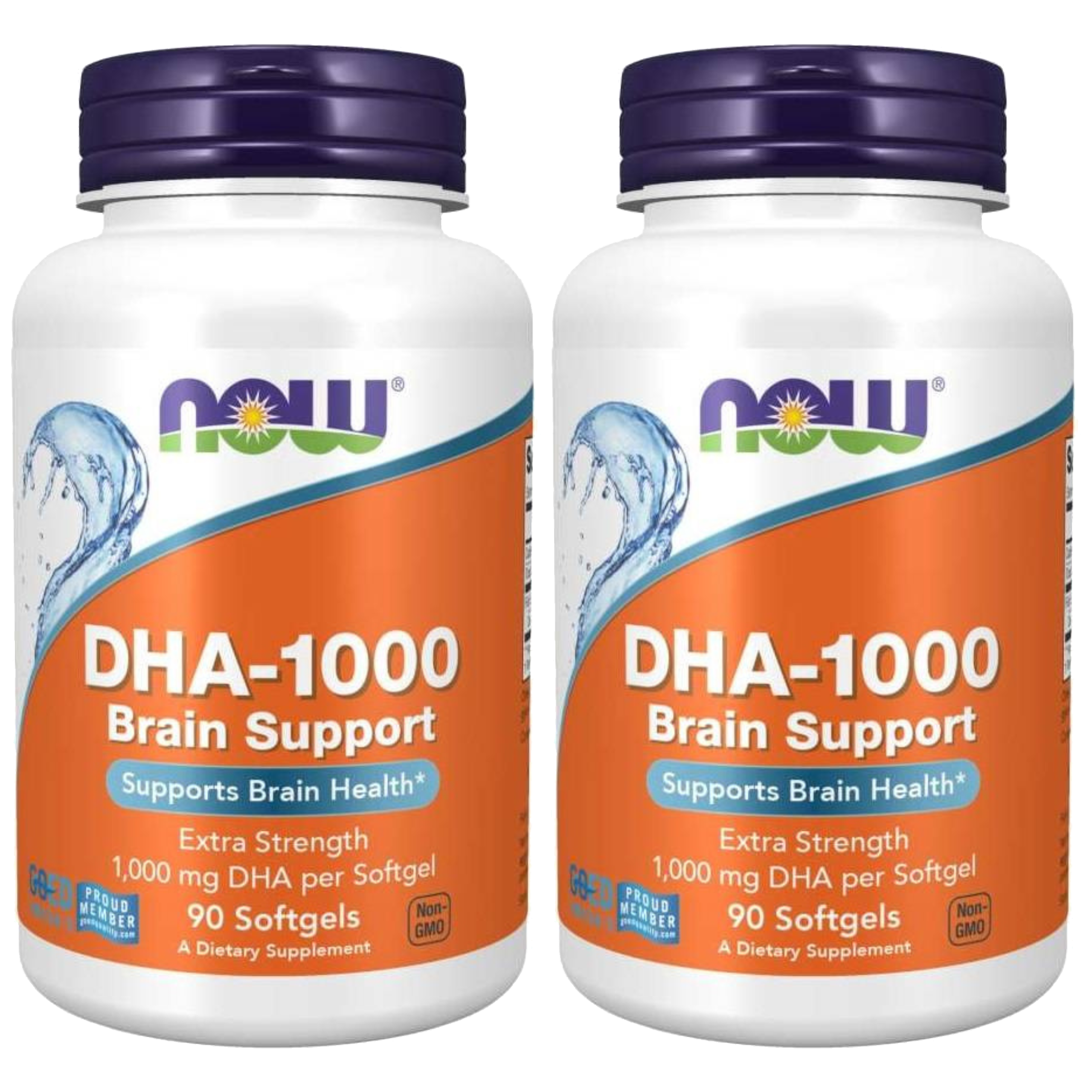 NOW - DHA 1000mg - 2x 90softgels