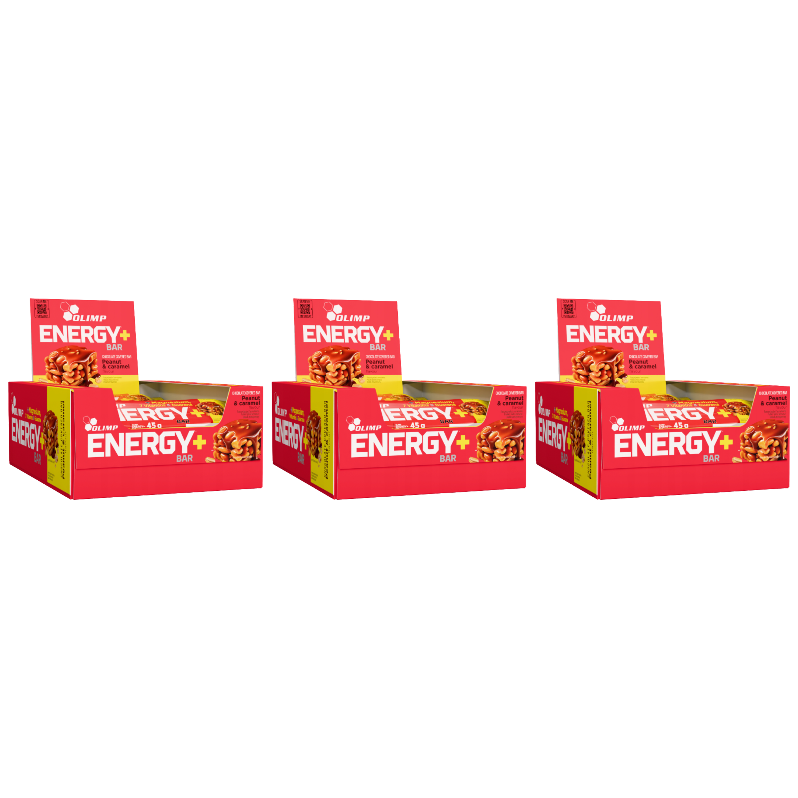 OLIMP - Energy+ Bar - 20x 3x 45g - Peanut Caramel