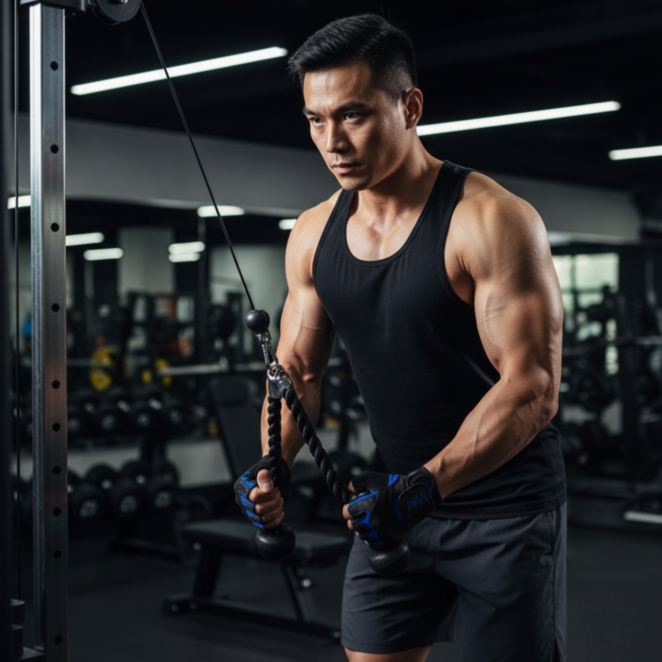 MEX SPORT - M-Fit Blue Gloves