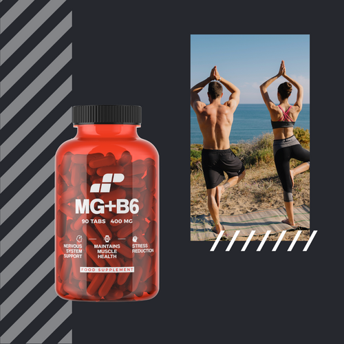 MP NUTRITION Mg + B6 - 90tabs - Magnez + Witamina B6