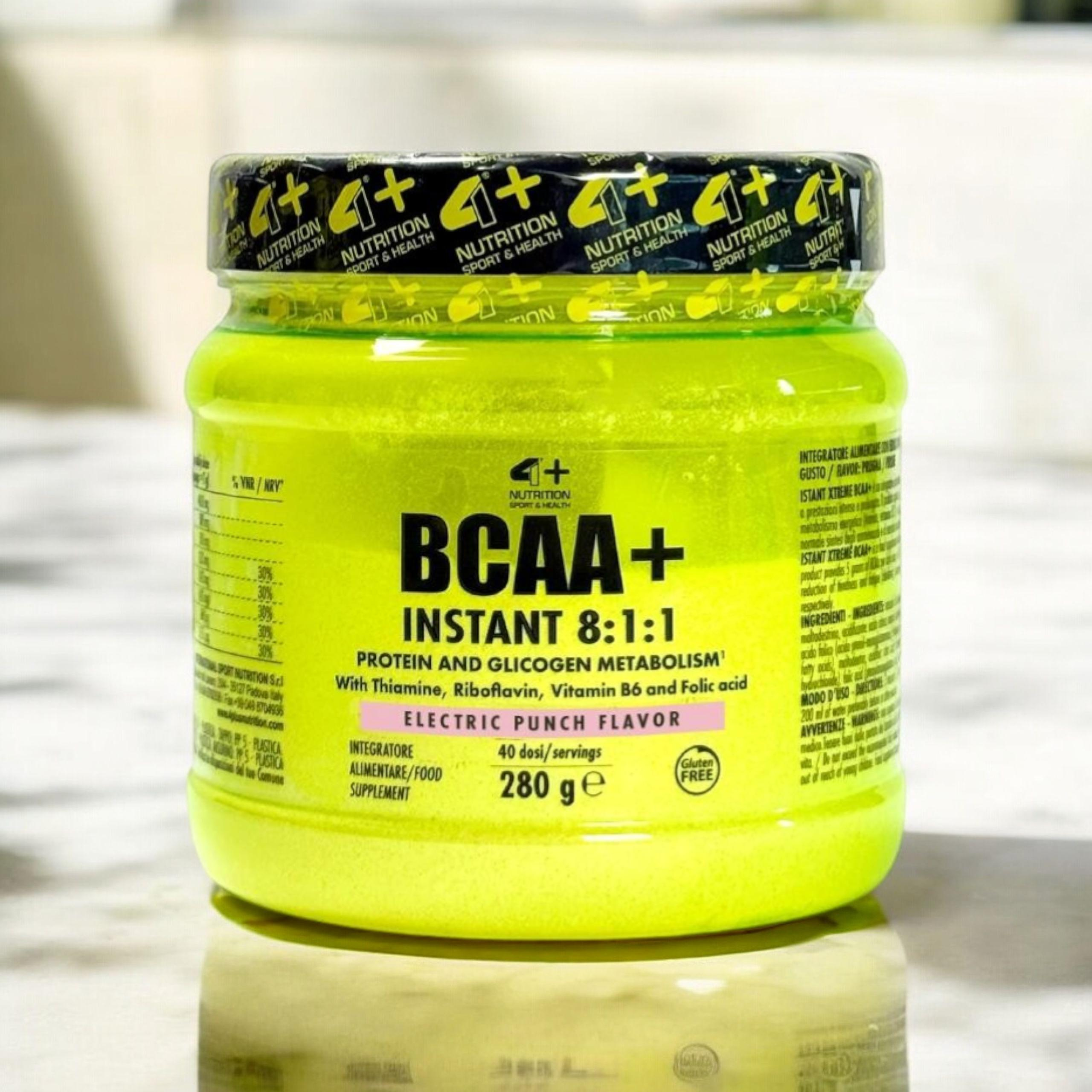 4+ NUTRITION - BCAA+ 8:1:1 - 2x 280g - Electric Punch