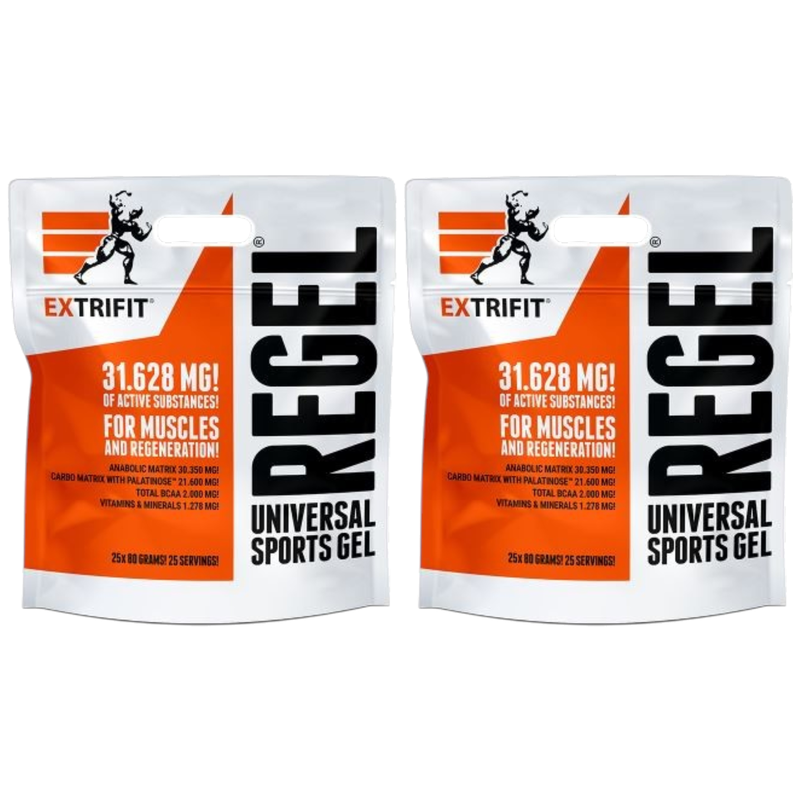 EXTRIFIT - Regel Gel - 25x 2x 80g - Lemon/Orange