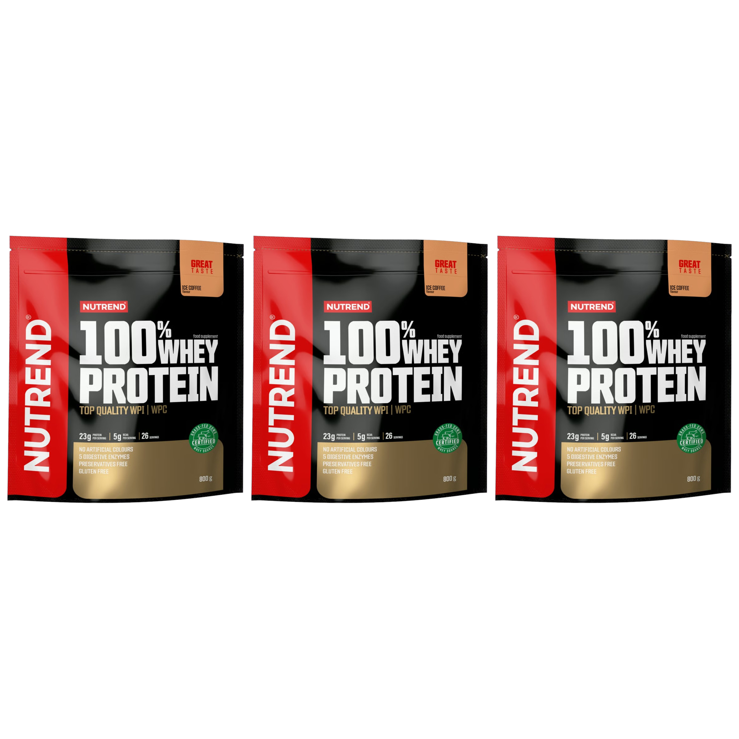 NUTREND - 100% Whey Protein - 3x 800g