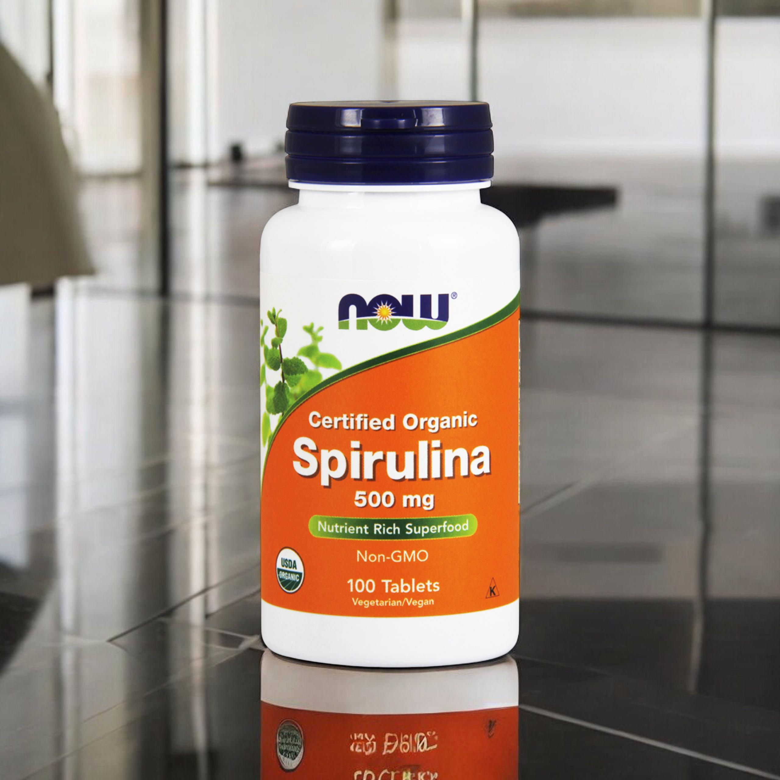 NOW Spirulina 500mg - 3x 100tab
