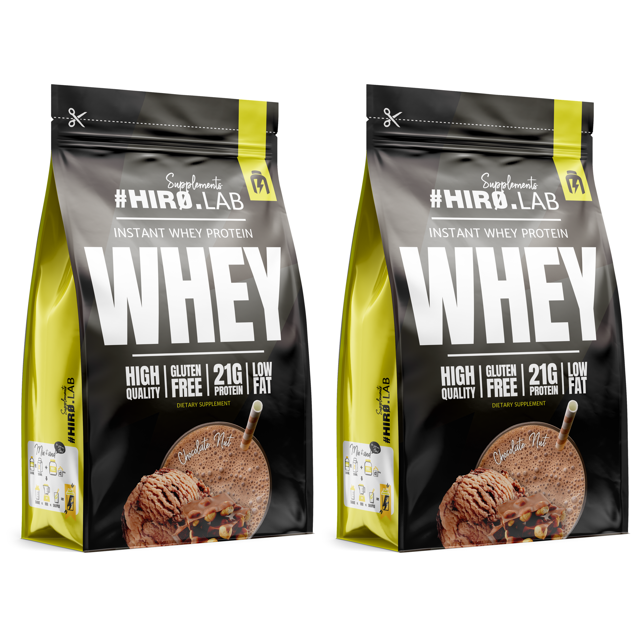 HIRO.LAB Instant Whey Protein - 2x 750g
