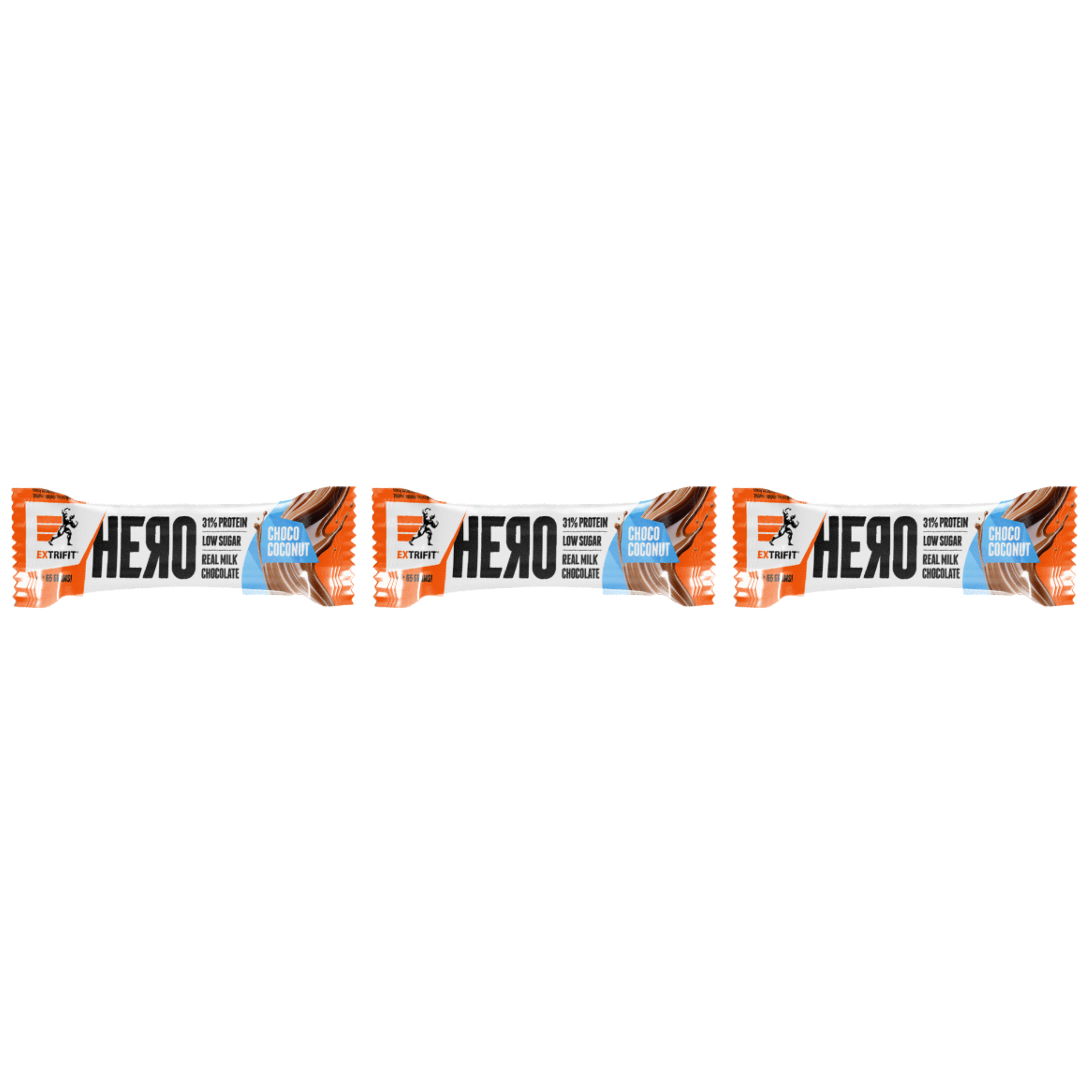 EXTRIFIT - Baton Hero - 3x 65g - Chocolate Coconut