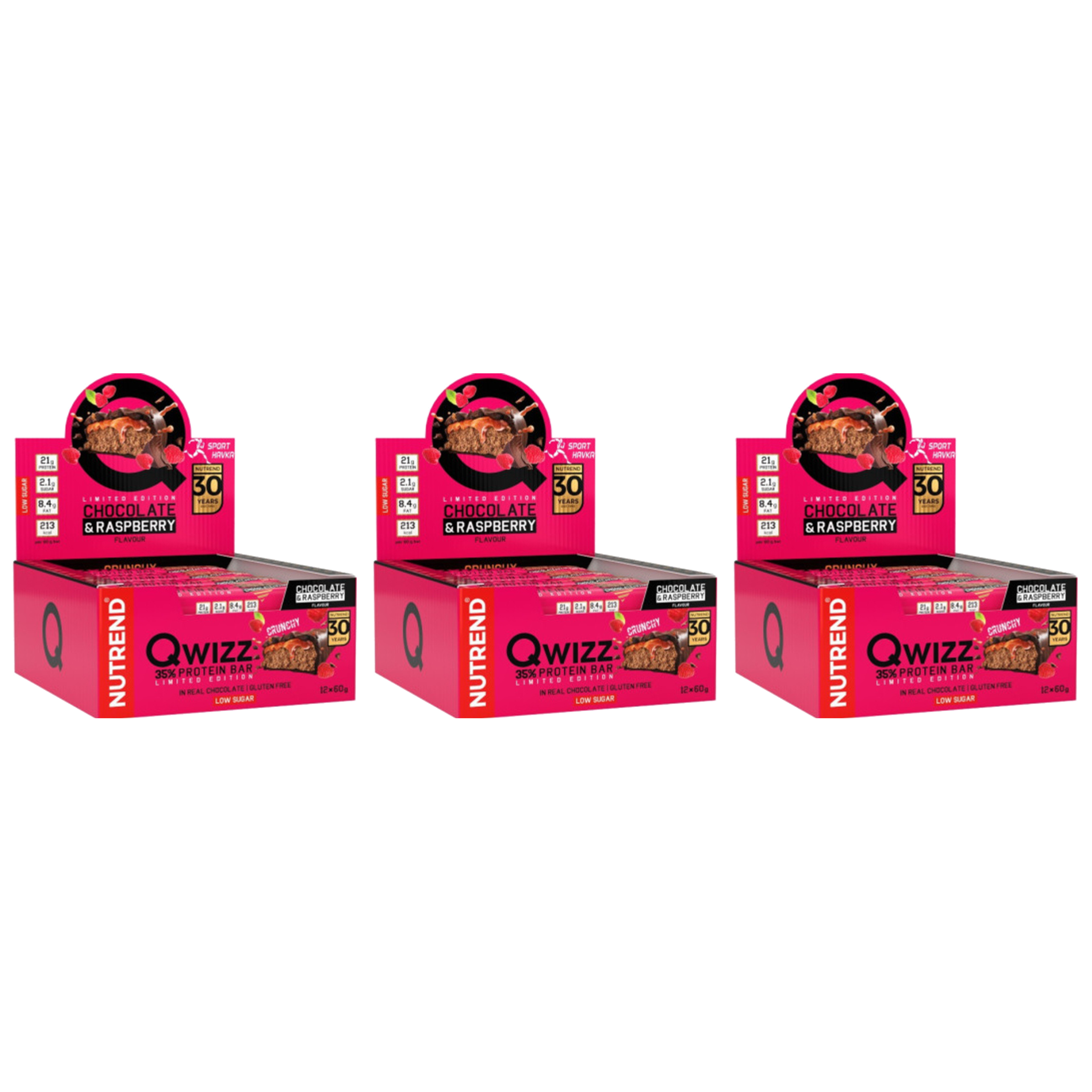NUTREND - Baton QWIZZ Protein Bar - 24x 3x 60g