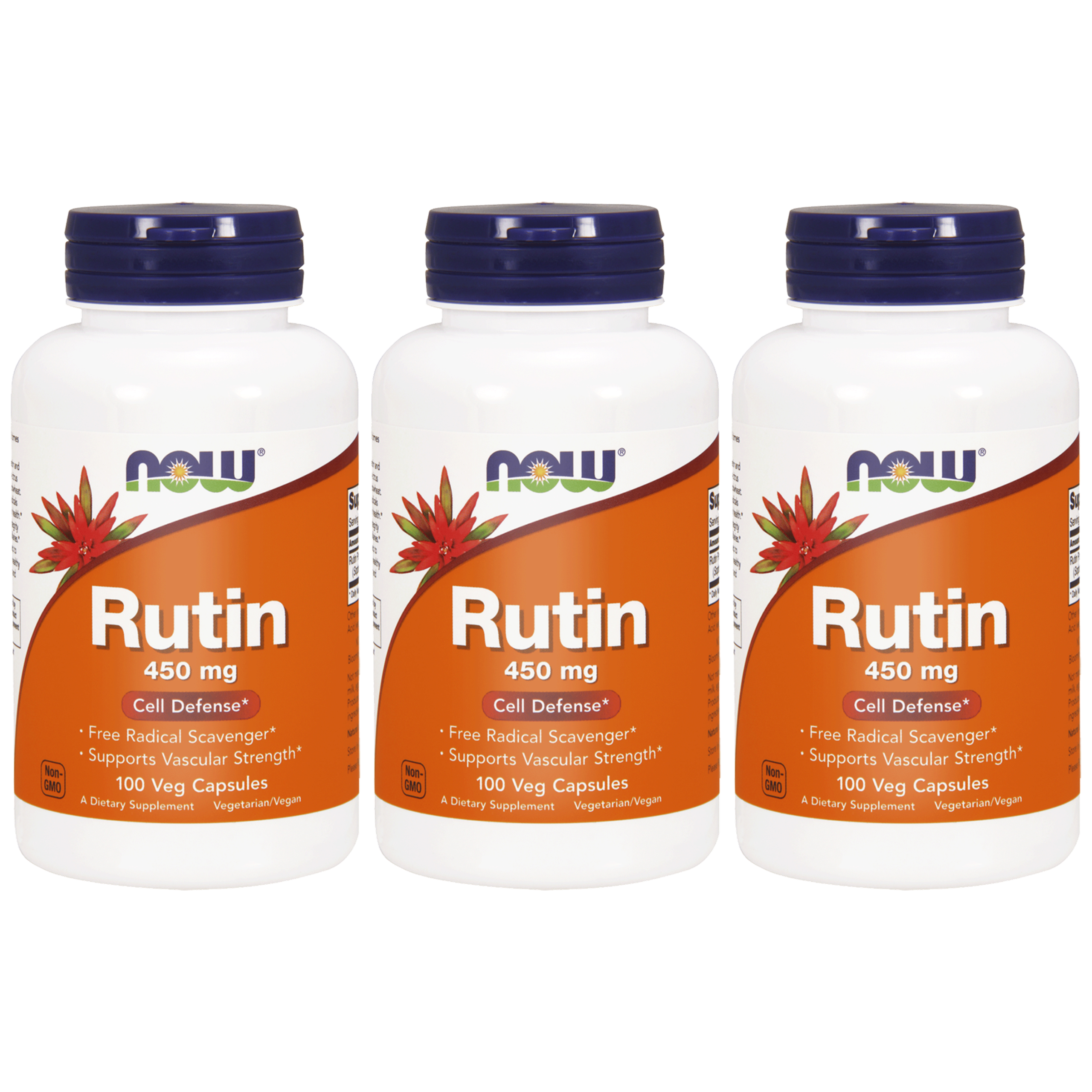 NOW - Rutin 450mg - 3x 100vcaps.
