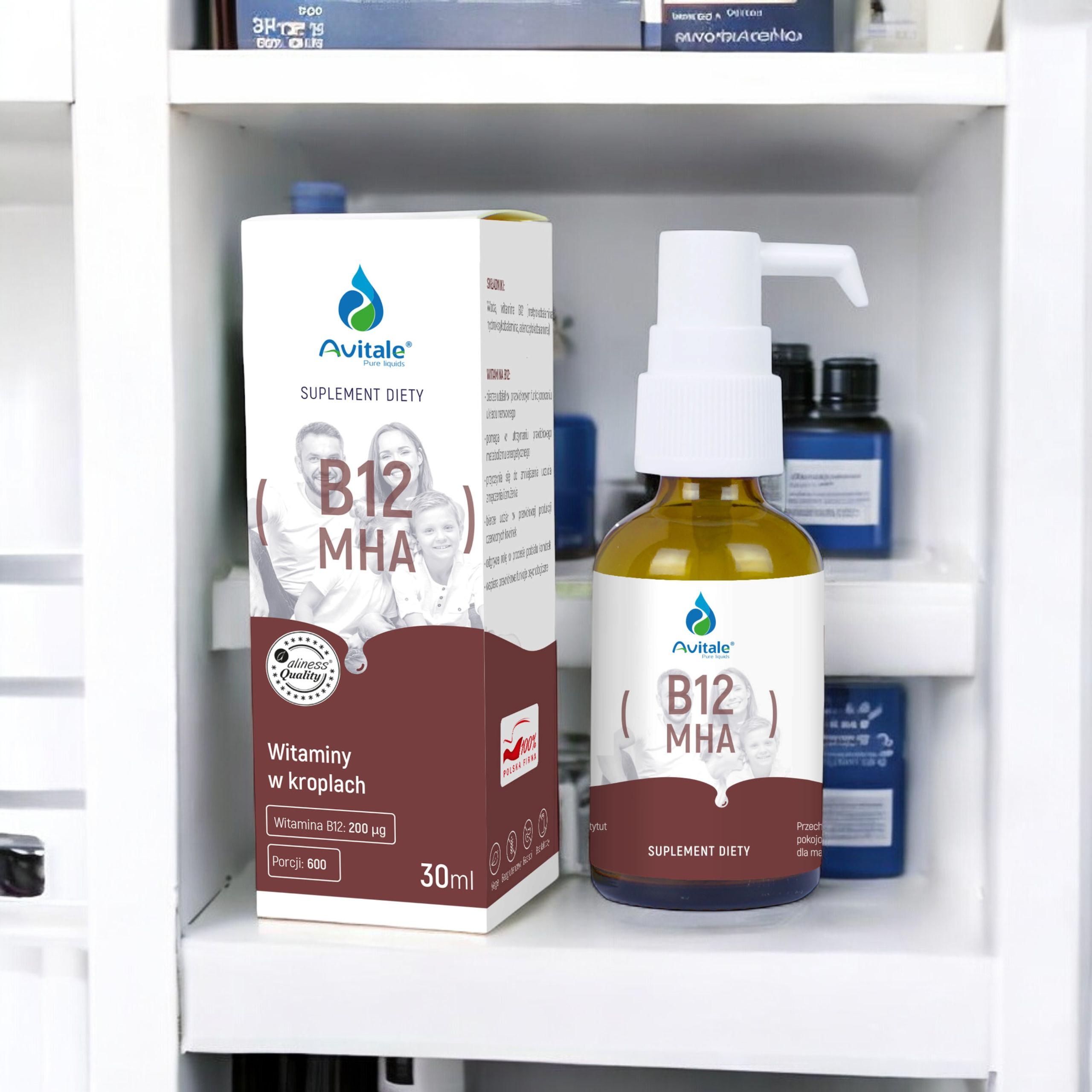 ALINESS - Avitale Witamina B12 MHA 200mcg - 30ml