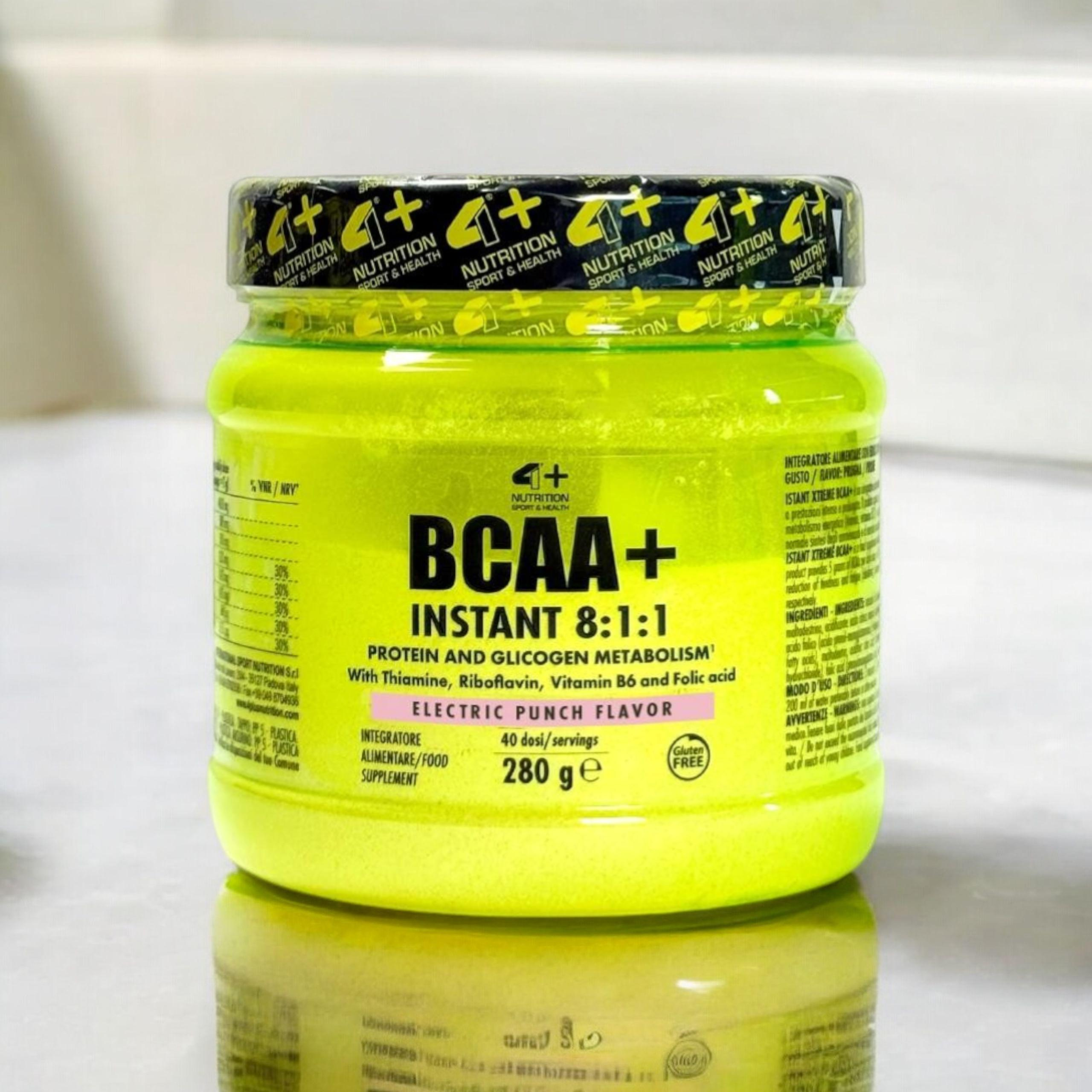 4+ NUTRITION - BCAA+ 8:1:1 - 2x 280g - Electric Punch