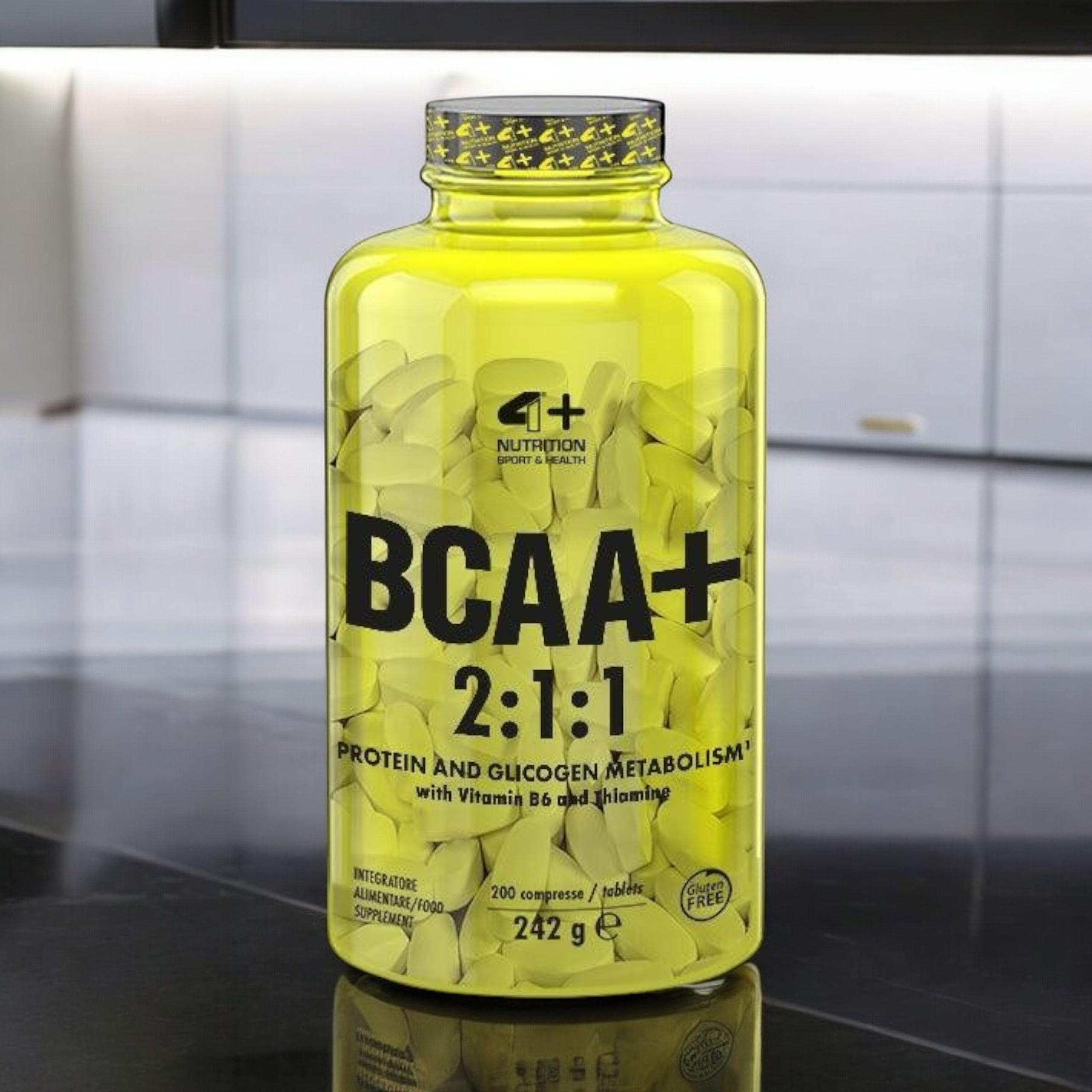 4+ NUTRITION - BCAA 2:1:1 - 3x 242g - Unflavored