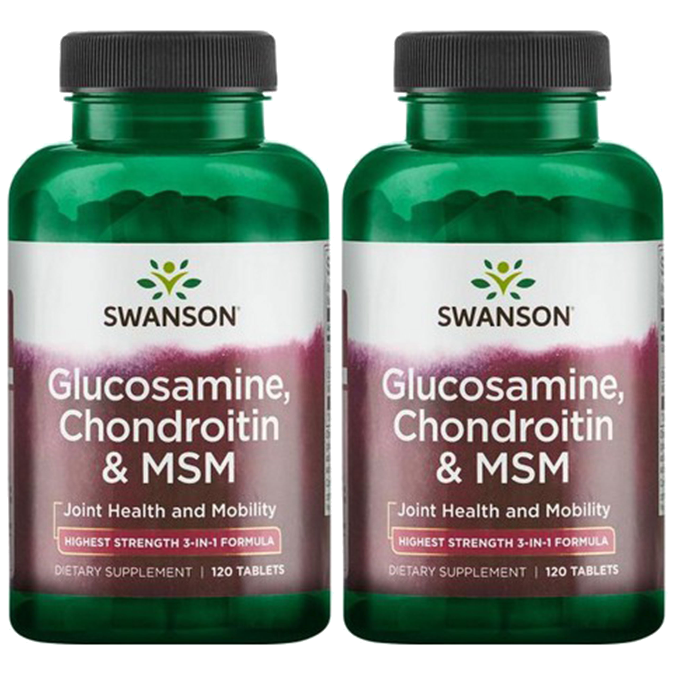 SWANSON Glucosamine, Chondroitin & MSM - 2x 120tabs
