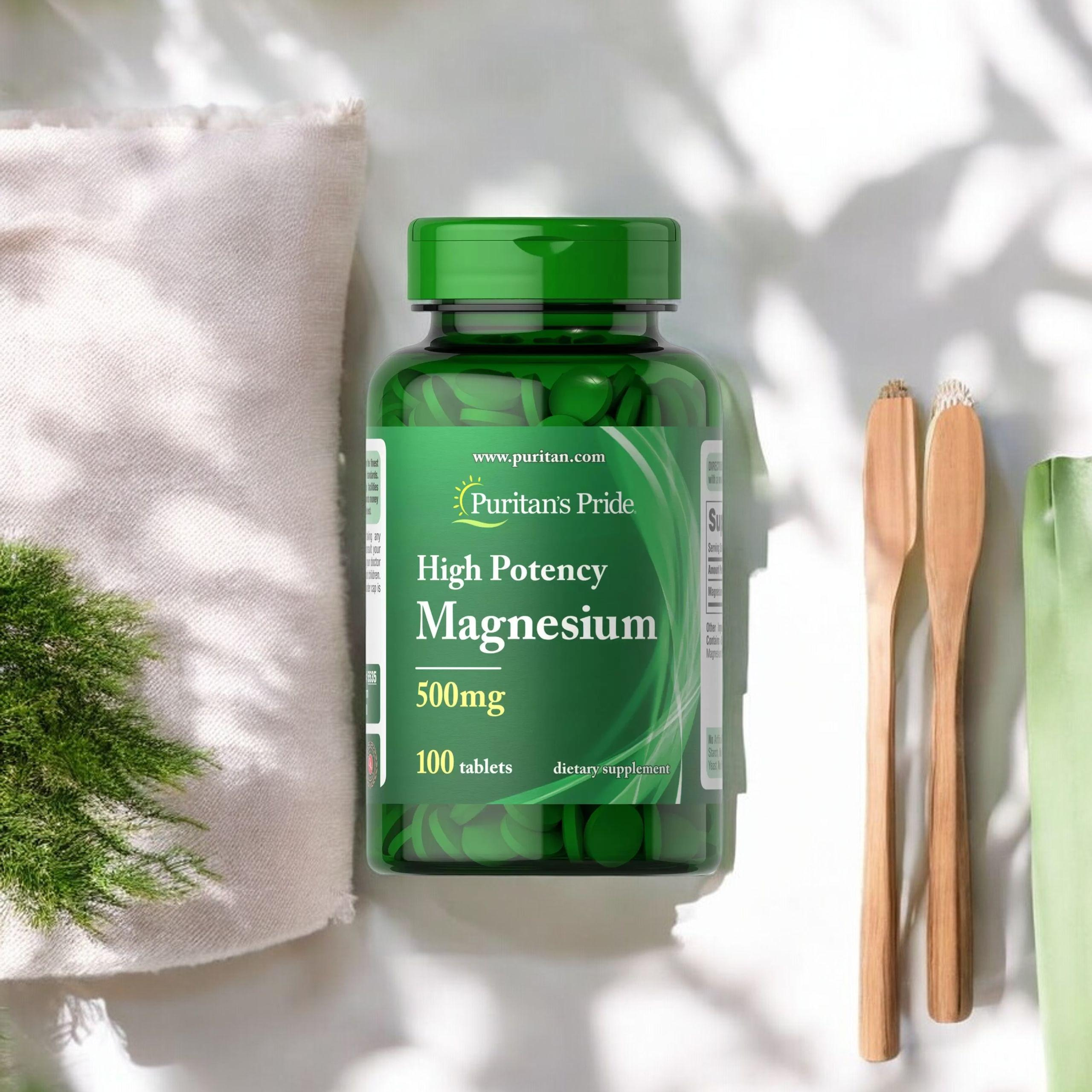 Puritan's Pride High Potency Magnesium 500mg - 100tabs - Magnez
