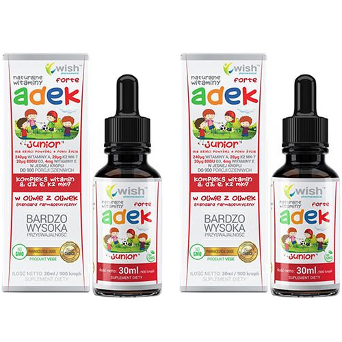 WISH Pharmaceutical Vitamin ADEK Forte Junior - 2x 30ml
