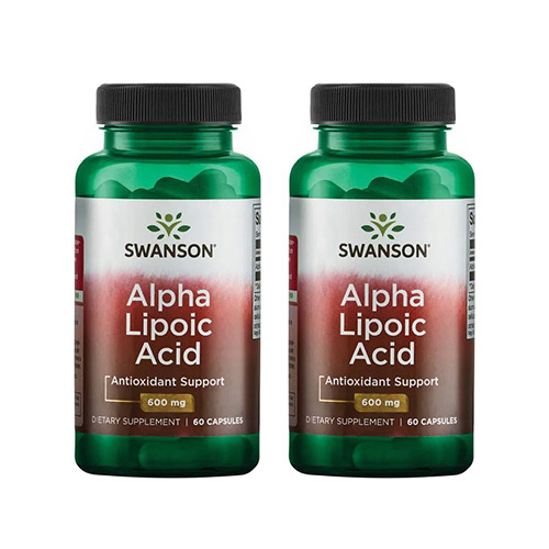 SWANSON Alpha Lipoic Acid 600mg - 2x 60caps