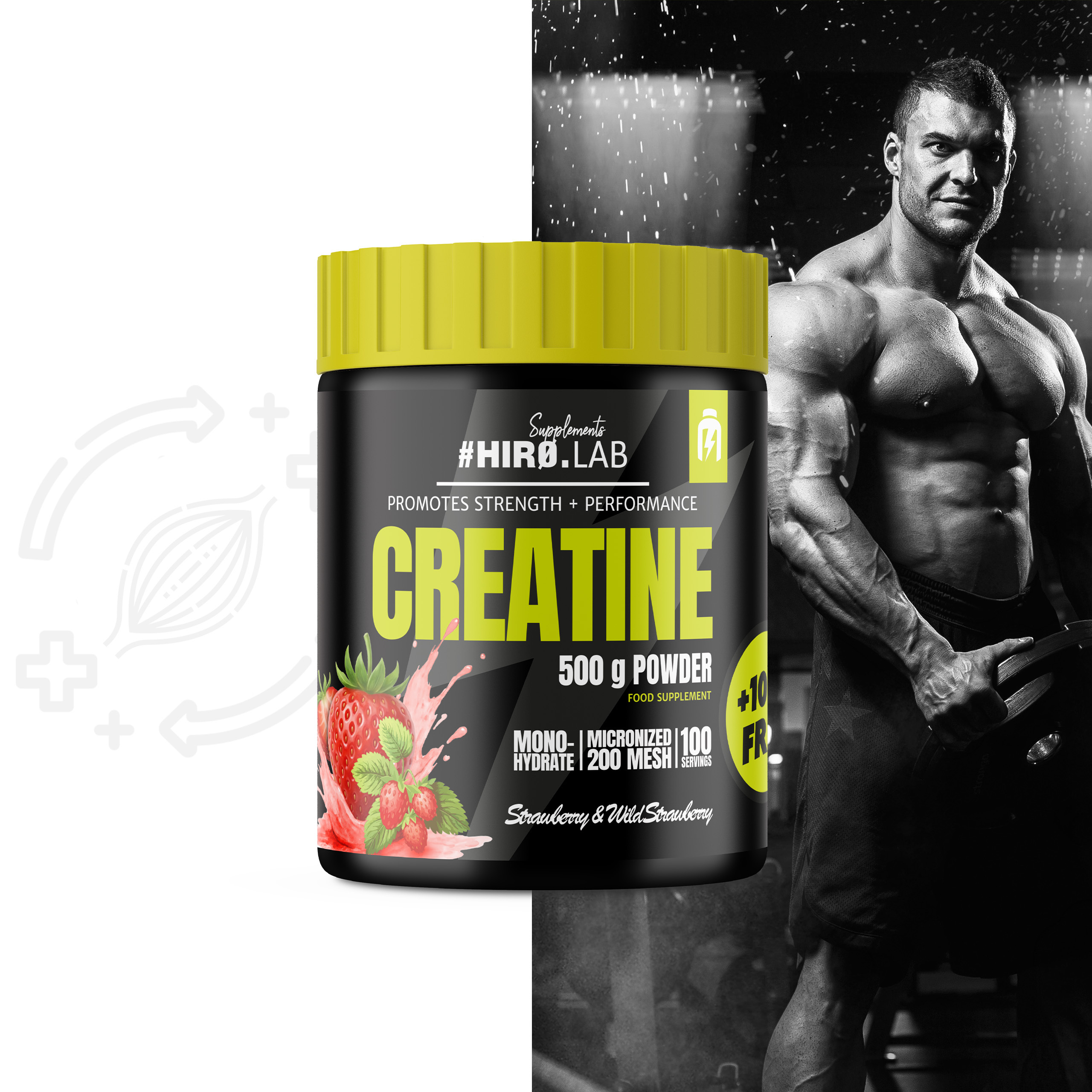 HIRO.LAB Creatine - 2x 500g + 100g FREE