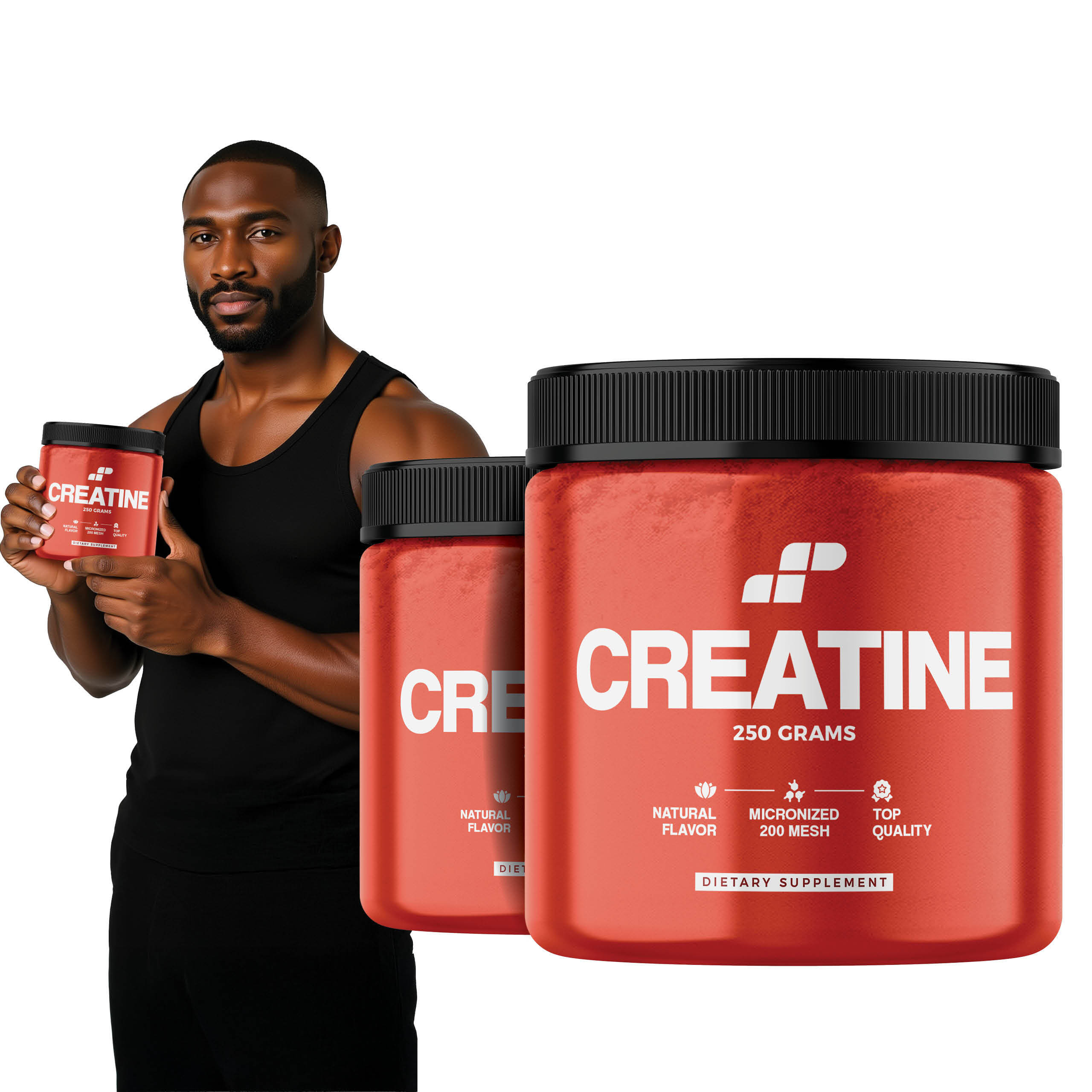 2x MP NUTRITION Creatine Monohydrate 200 Mesh MP - 250g