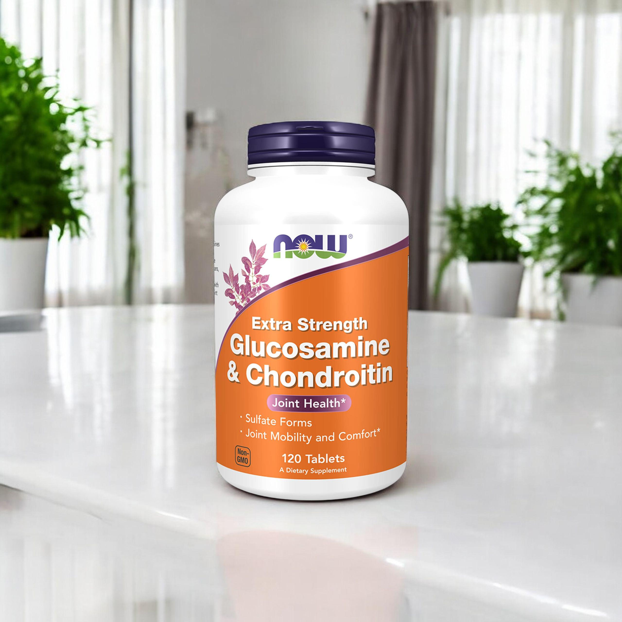 NOW Glucosamine & Chondroitin Sulfate Extra Strength - 2x 120tabs