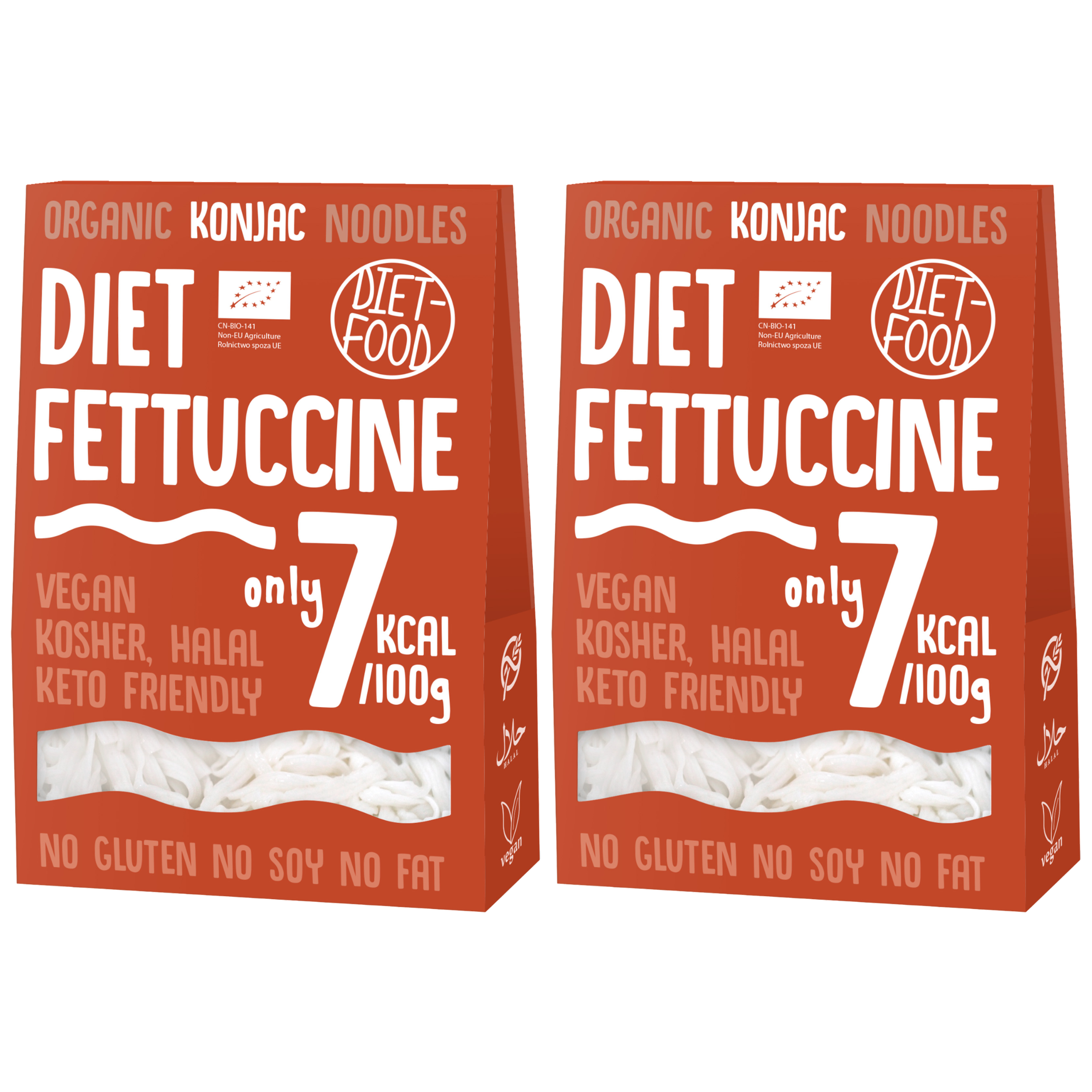 DIET FOOD Bio - Diet Fettuccine - 2x 300g - Makaron Konjac