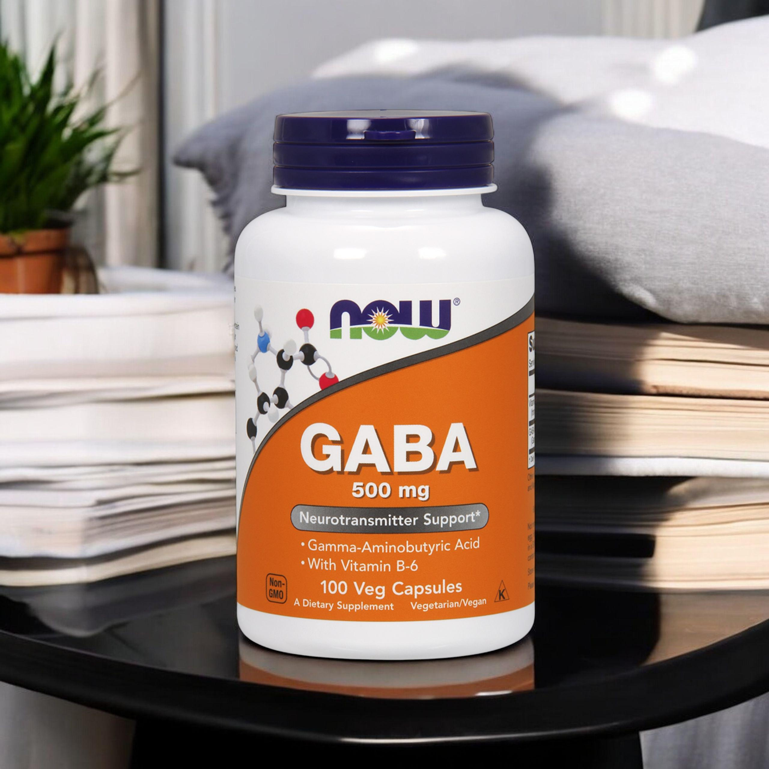 NOW GABA 500mg - 2x 100veg caps