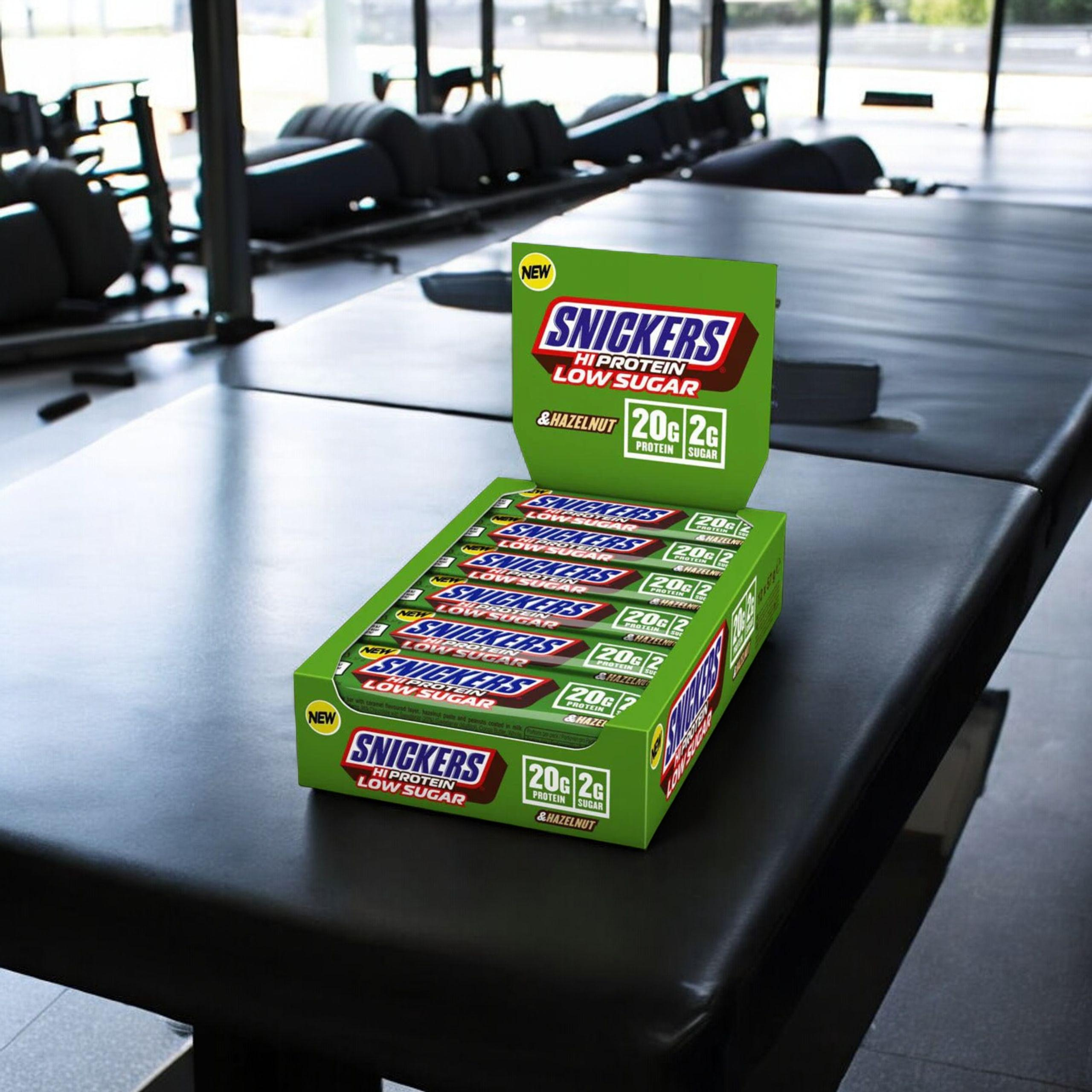 Mars - Baton Snickers HI Protein Low Sugar Bar - 57g x12 - Hazelnut WYPRZEDAŻ - 10-04