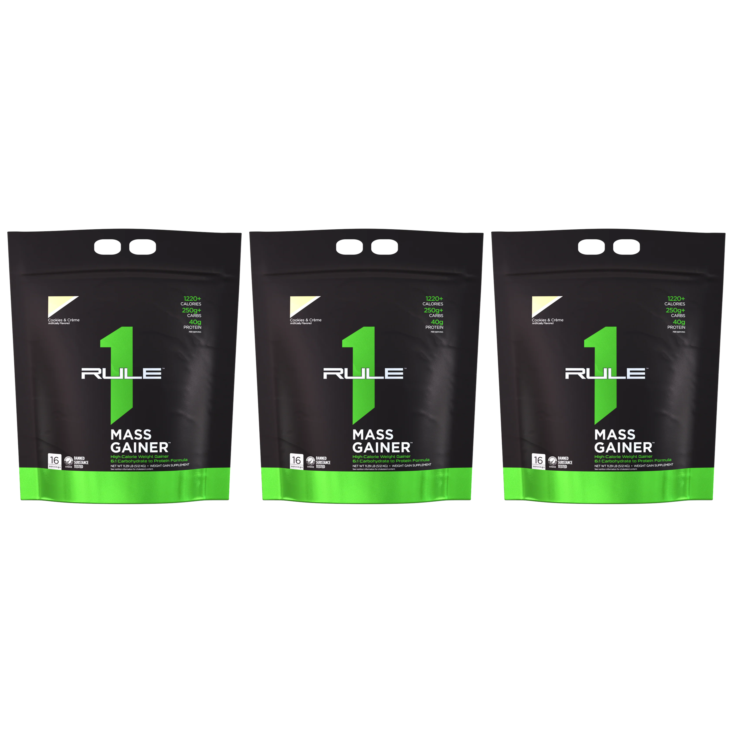 RULE1 - R1 Mass Gainer - 3x 5120g