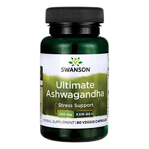 SWANSON Ashwagandha KSM-66 250mg - 2x 60vcaps