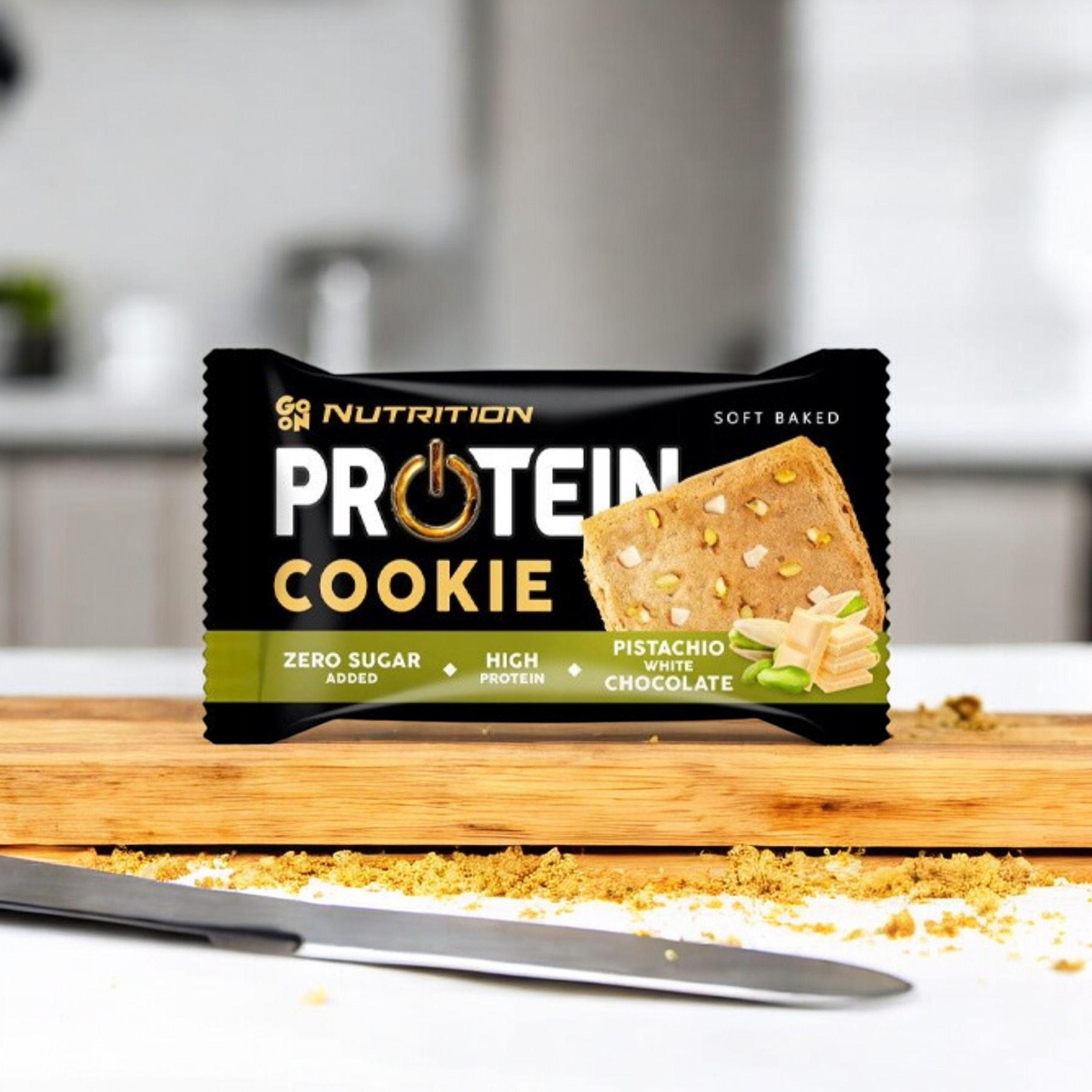 SANTE Protein Cookie - 18x 50g - Pistachio White Chocolate - WYPRZEDAŻ - 8-07