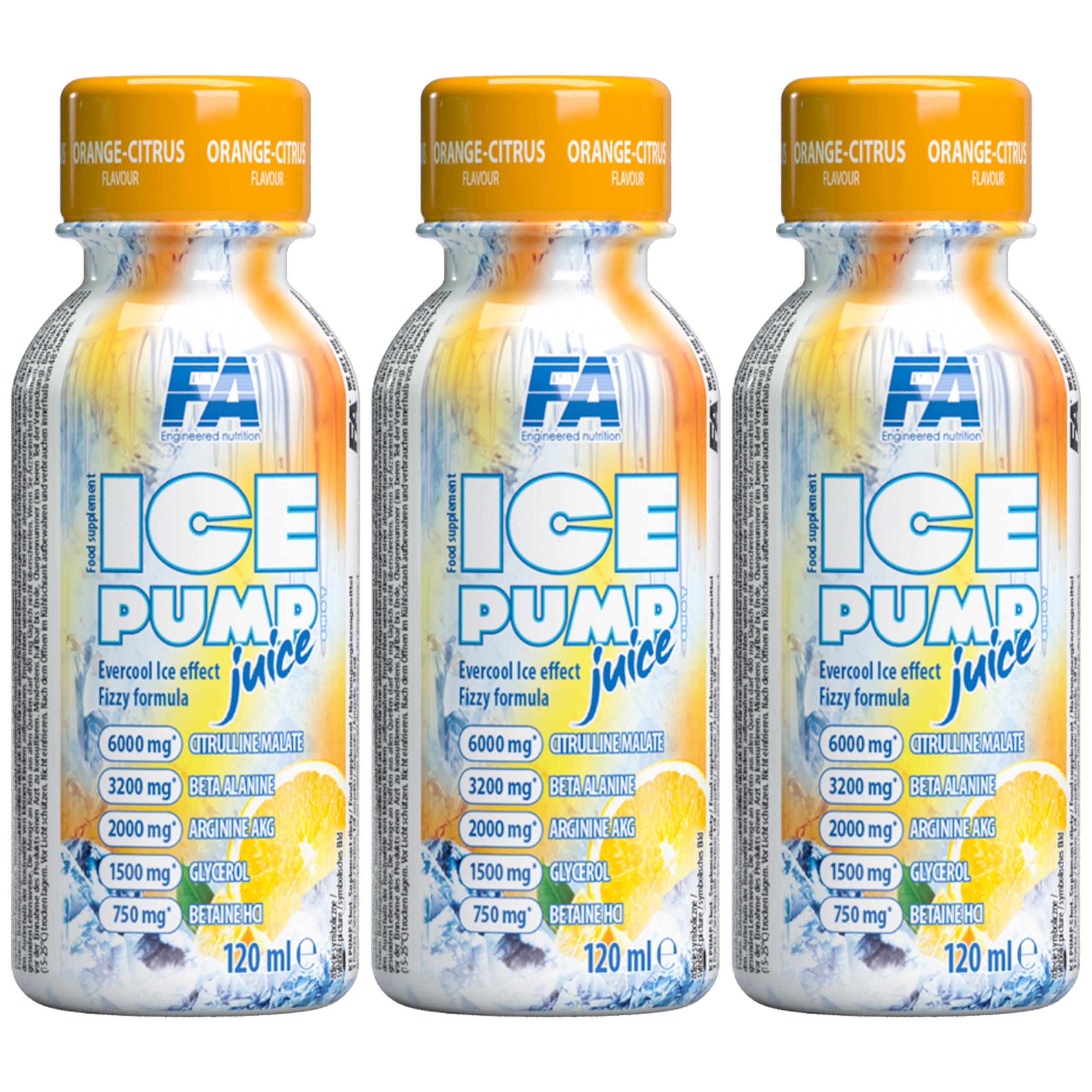 FITNESS AUTHORITY Ice Pump Juice Shot - 3x 120ml