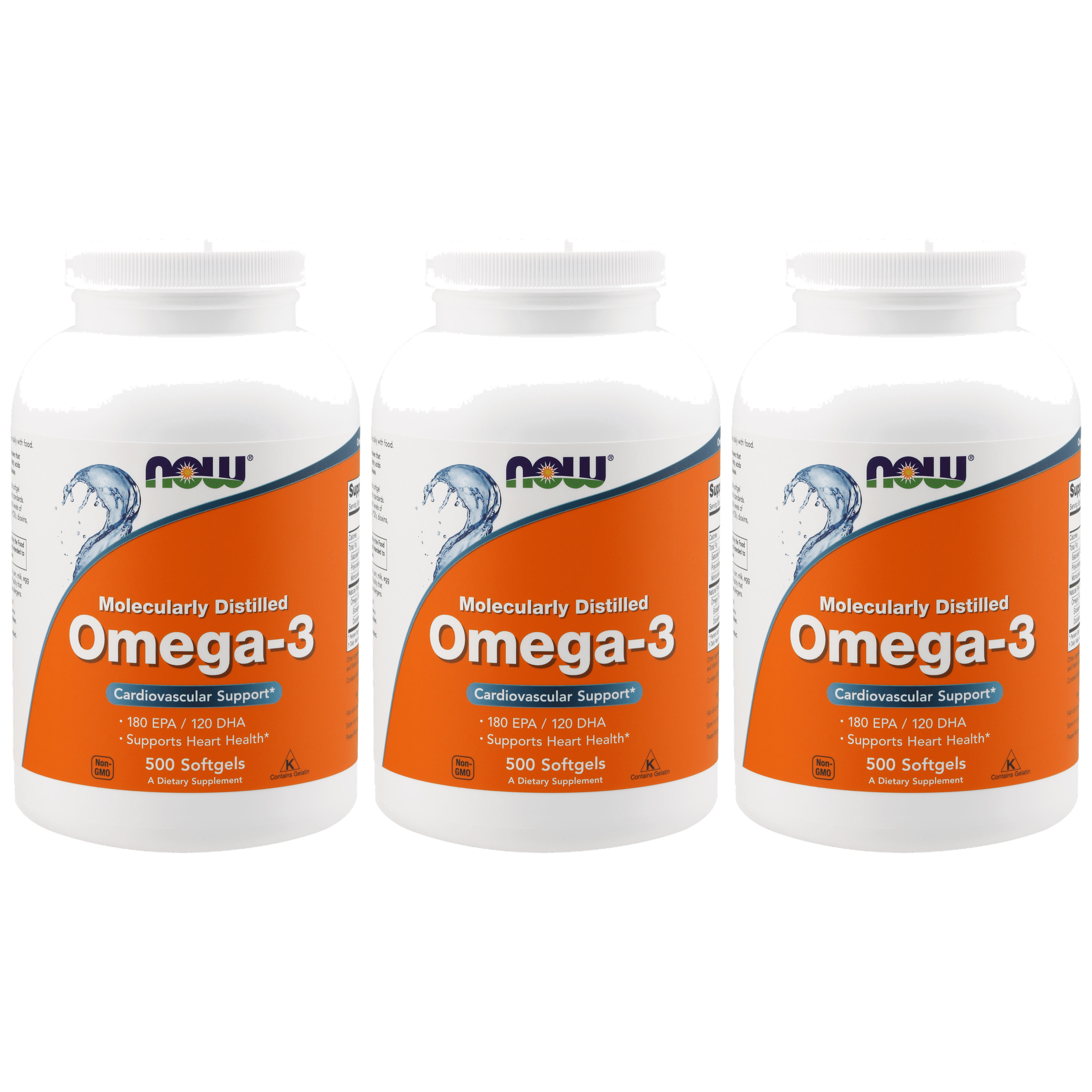 NOW Omega-3 - 3x 500softgels