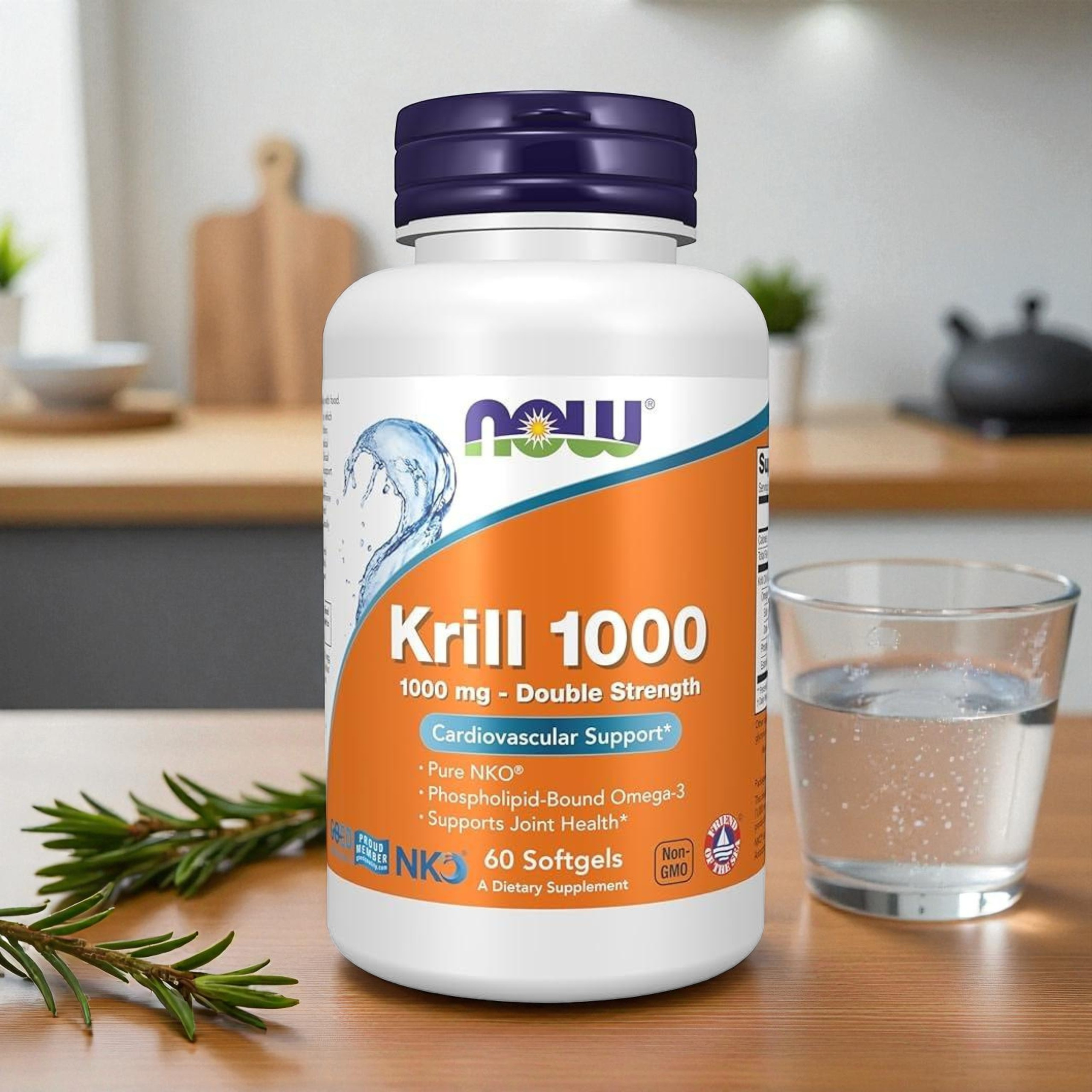 NOW - Krill Oil 1000mg - 2x 60softgels