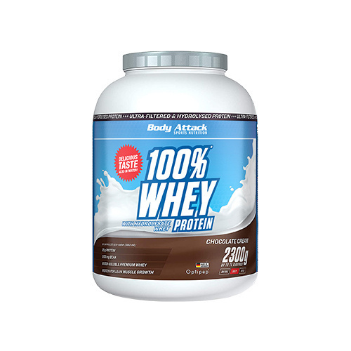 BODY ATTACK 100% Whey Protein - 2x 2300g