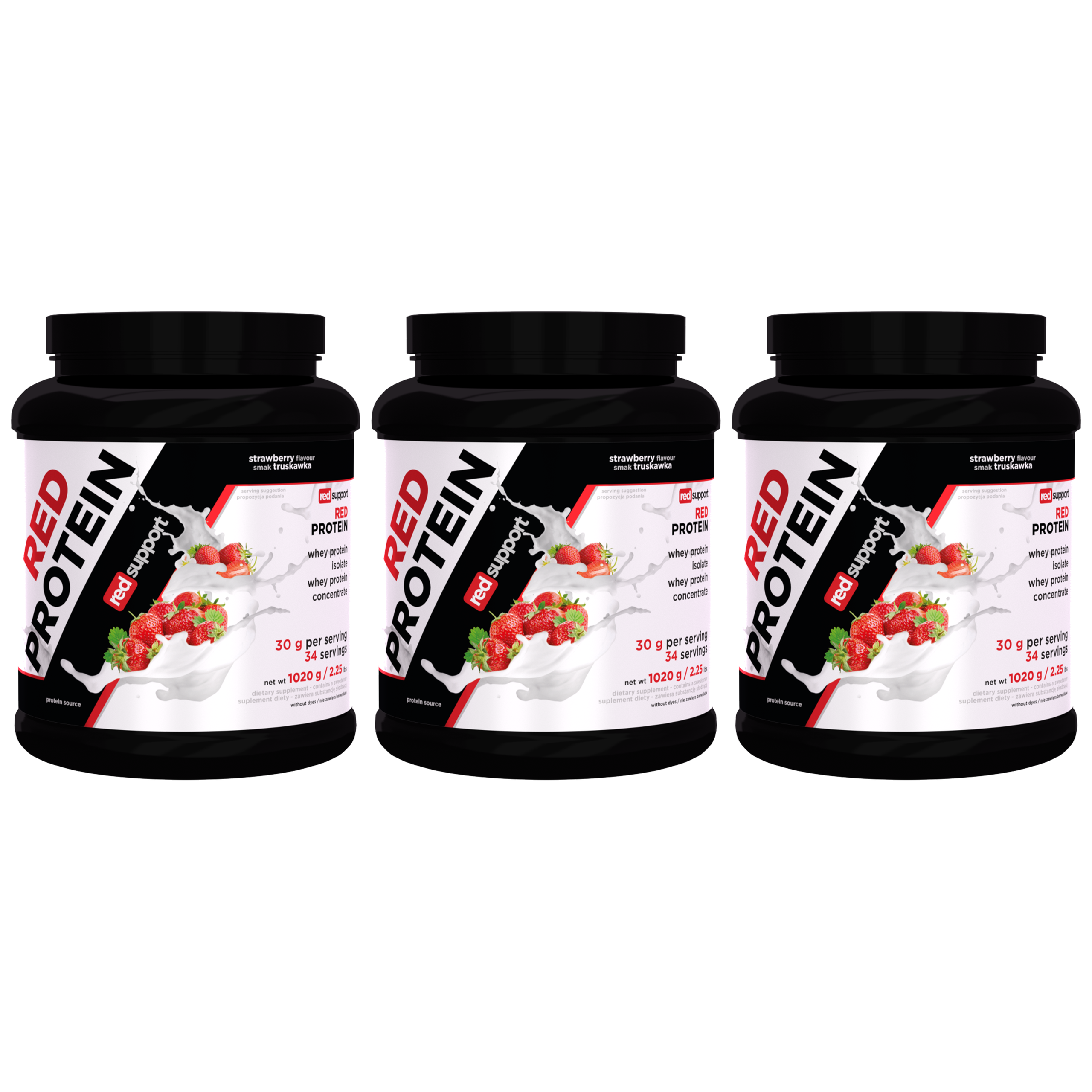 RED SUPPORT Red Protein - 3x 1020g