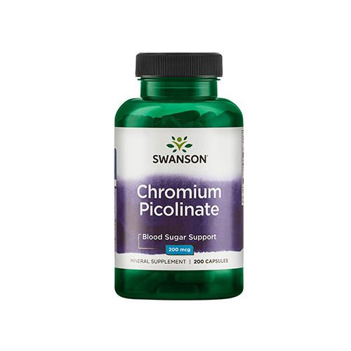 SWANSON Chromium Picolinate 200mcg - 3x 200caps.