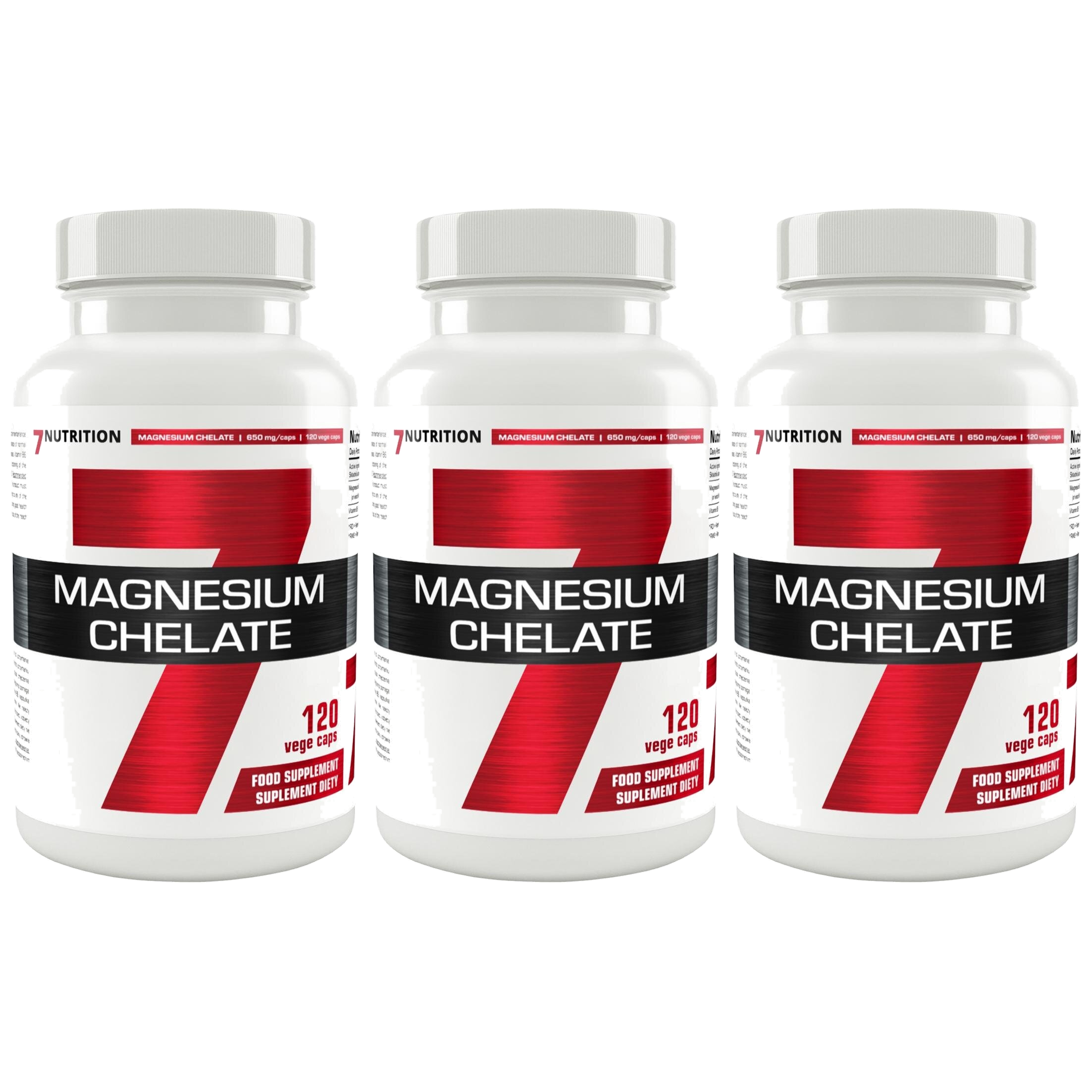 7 NUTRITION - Magnesium Chelate - 3x 120vegan capsules