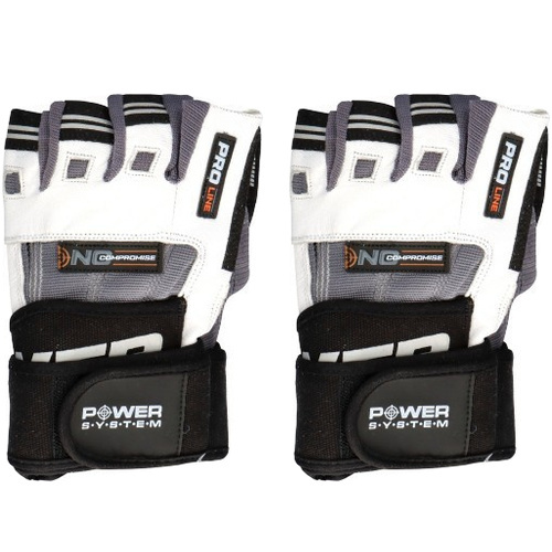 POWER SYSTEM Rękawice - No Compromise - 2x White/Gray