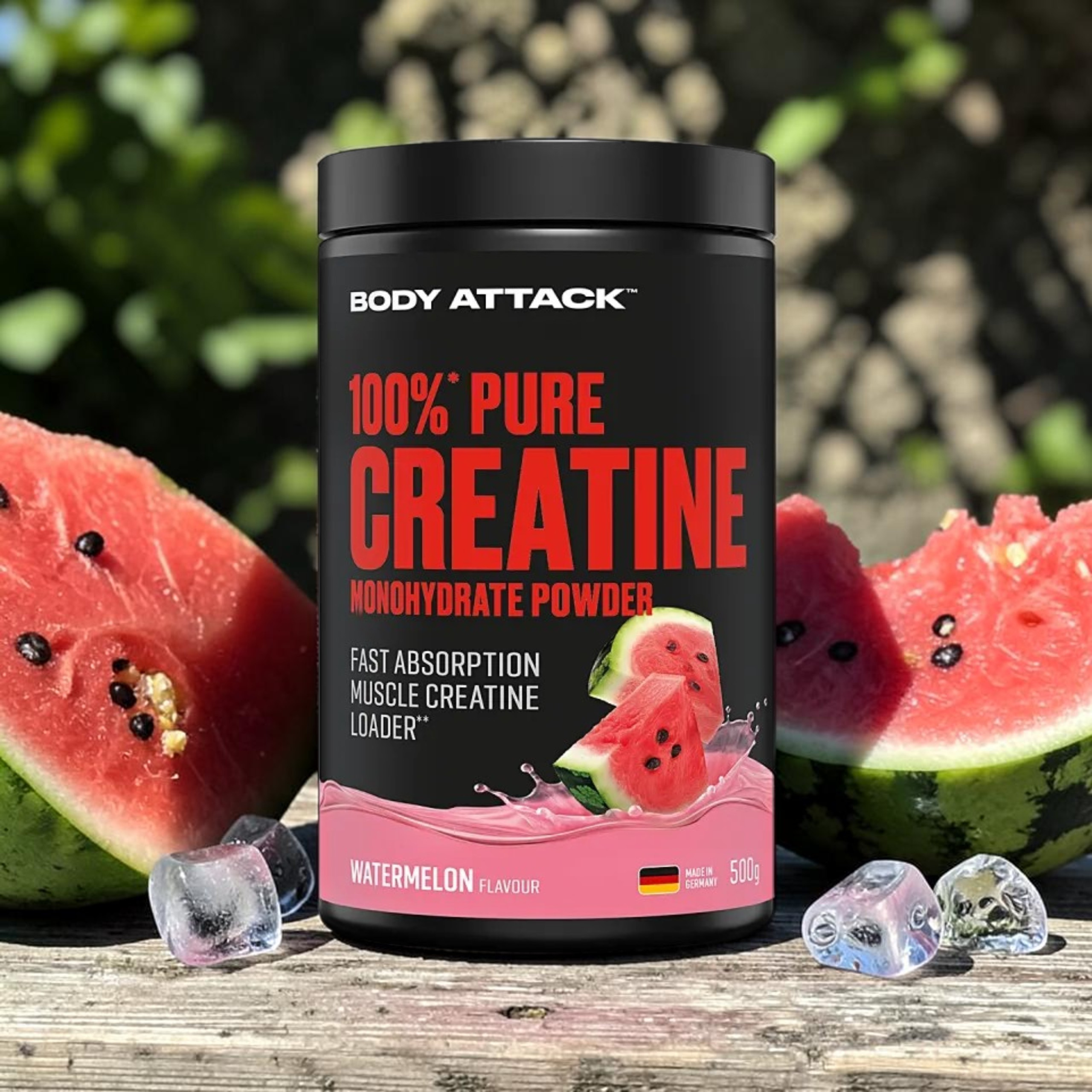 BODY ATTACK - 100% Pure Creatine - 2x 500g