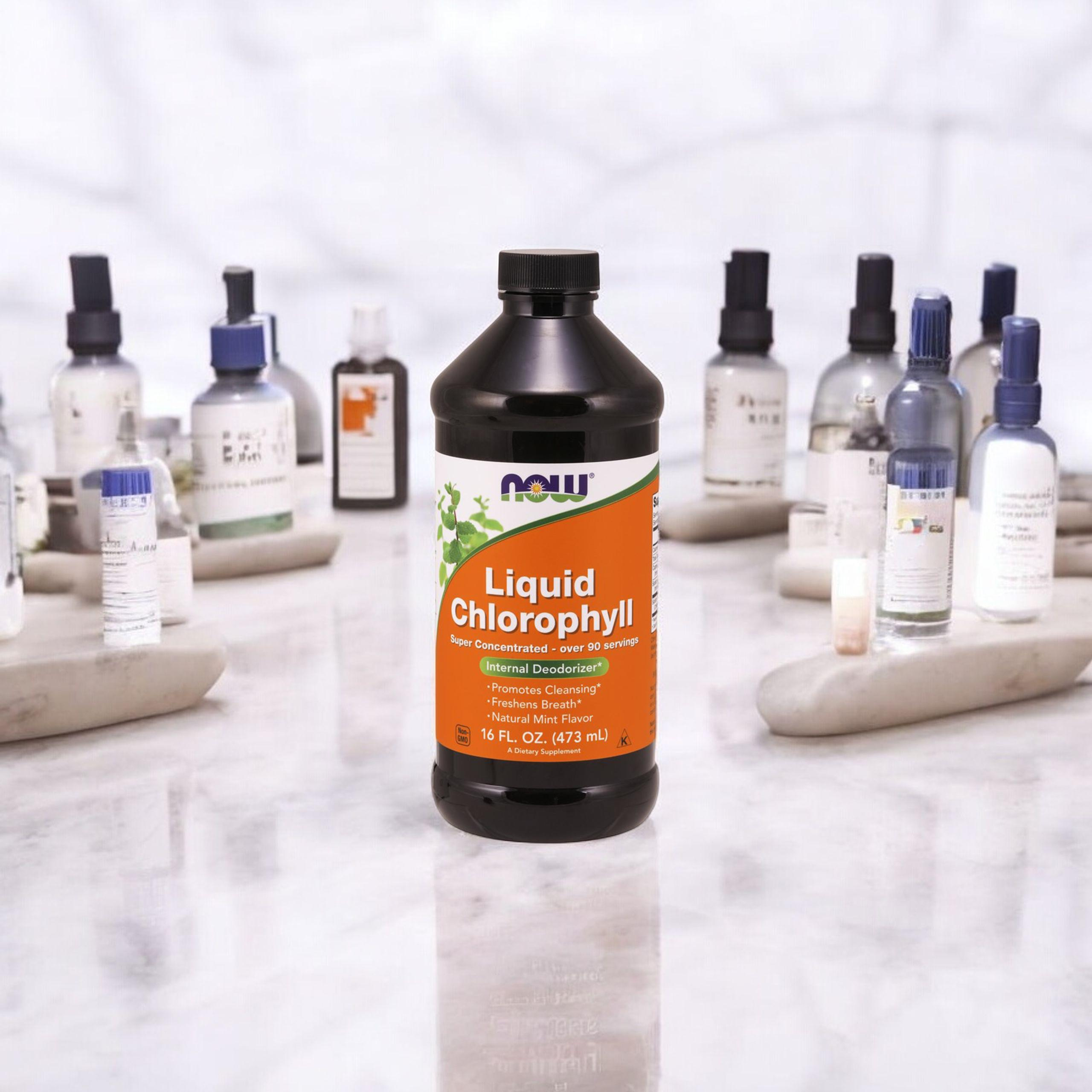 NOW Liquid Chlorophyll - 3x 473ml - Chlorofil w płynie