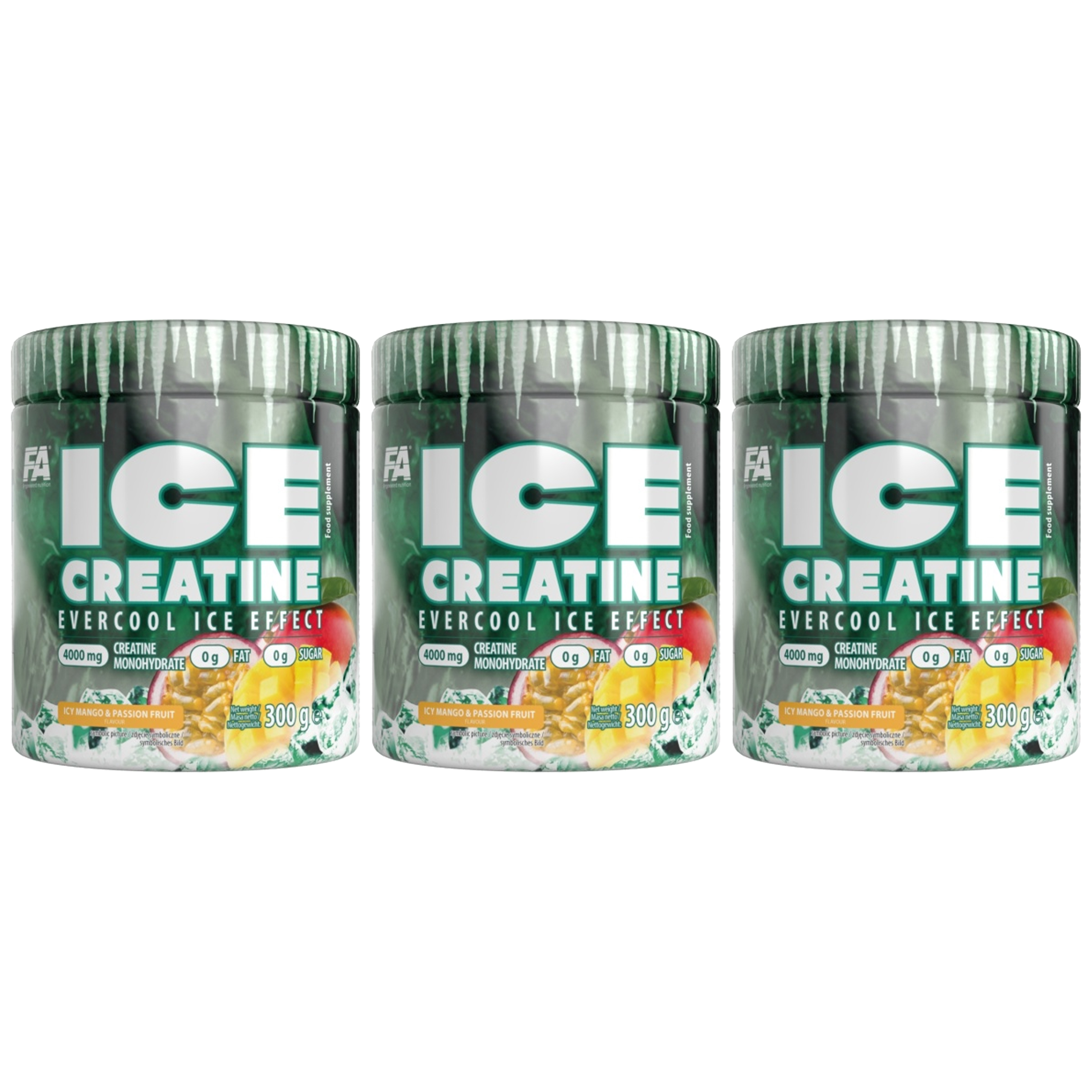 FITNES AUTHORITY Ice Creatine - 3x 300g