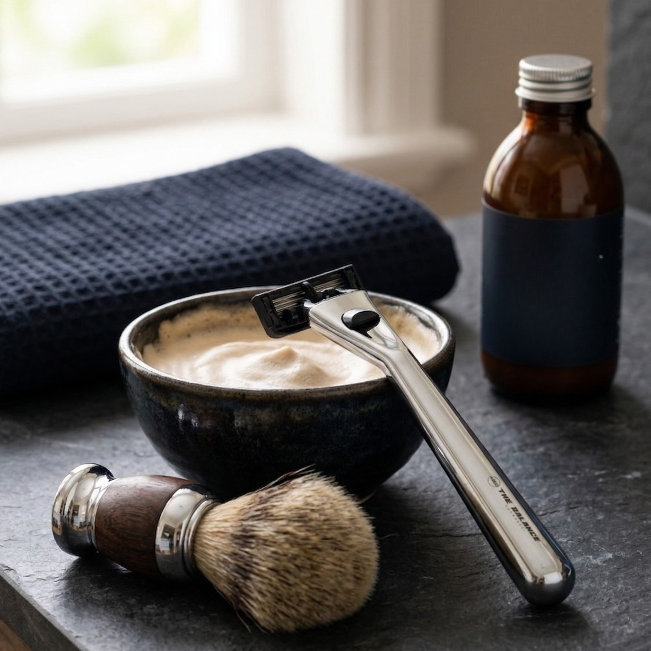 THE BALANCE COSMETICS - Maszynka do golenia + 2 Wkłady Smooth Shaving - 3x 1szt