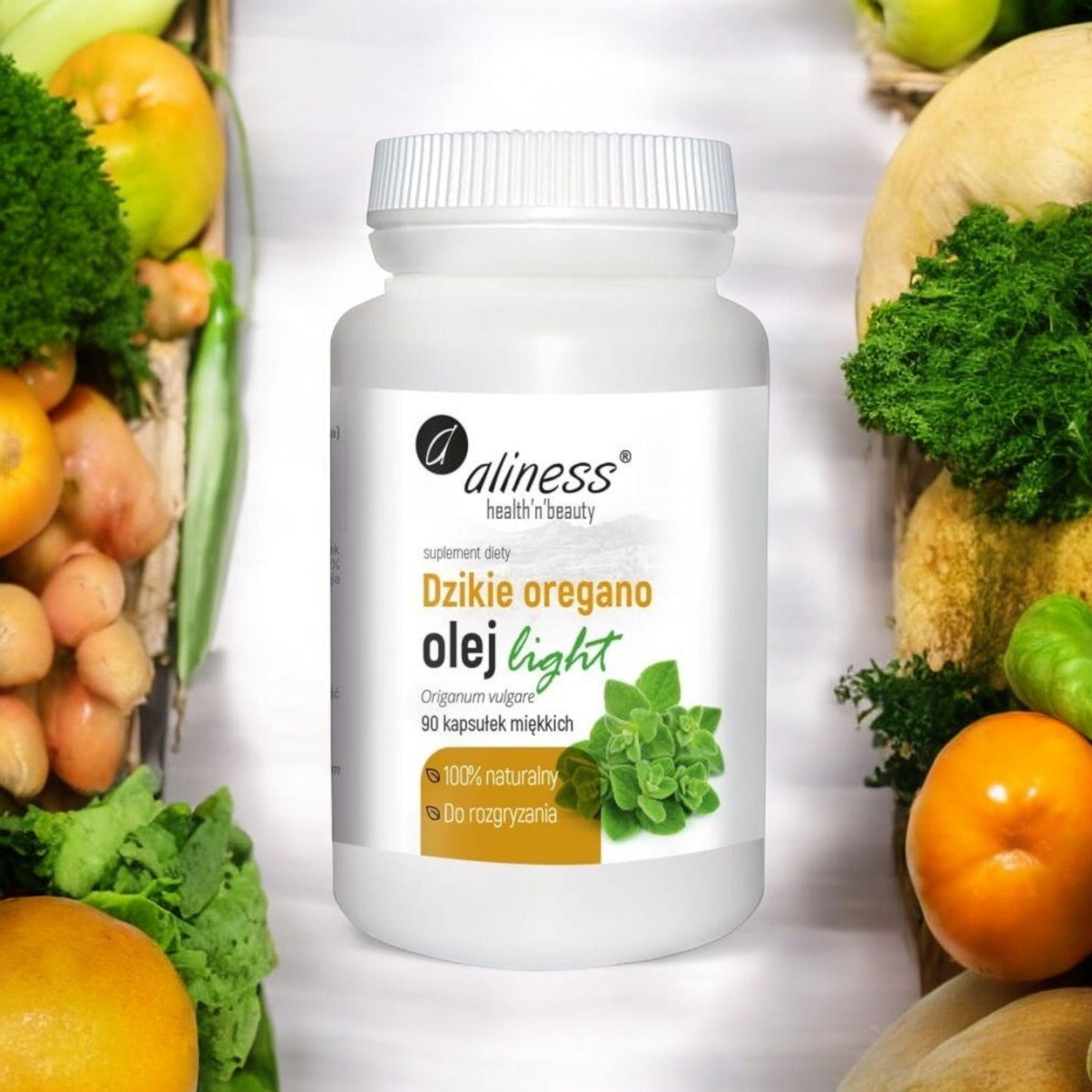 ALINESS - Dzikie Oregano Olej Light 100% Natural - 90caps.