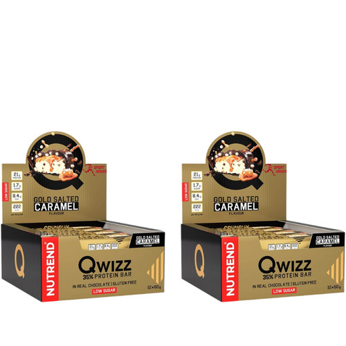 NUTREND - Baton QWIZZ Protein Bar - 24x 2x 60g