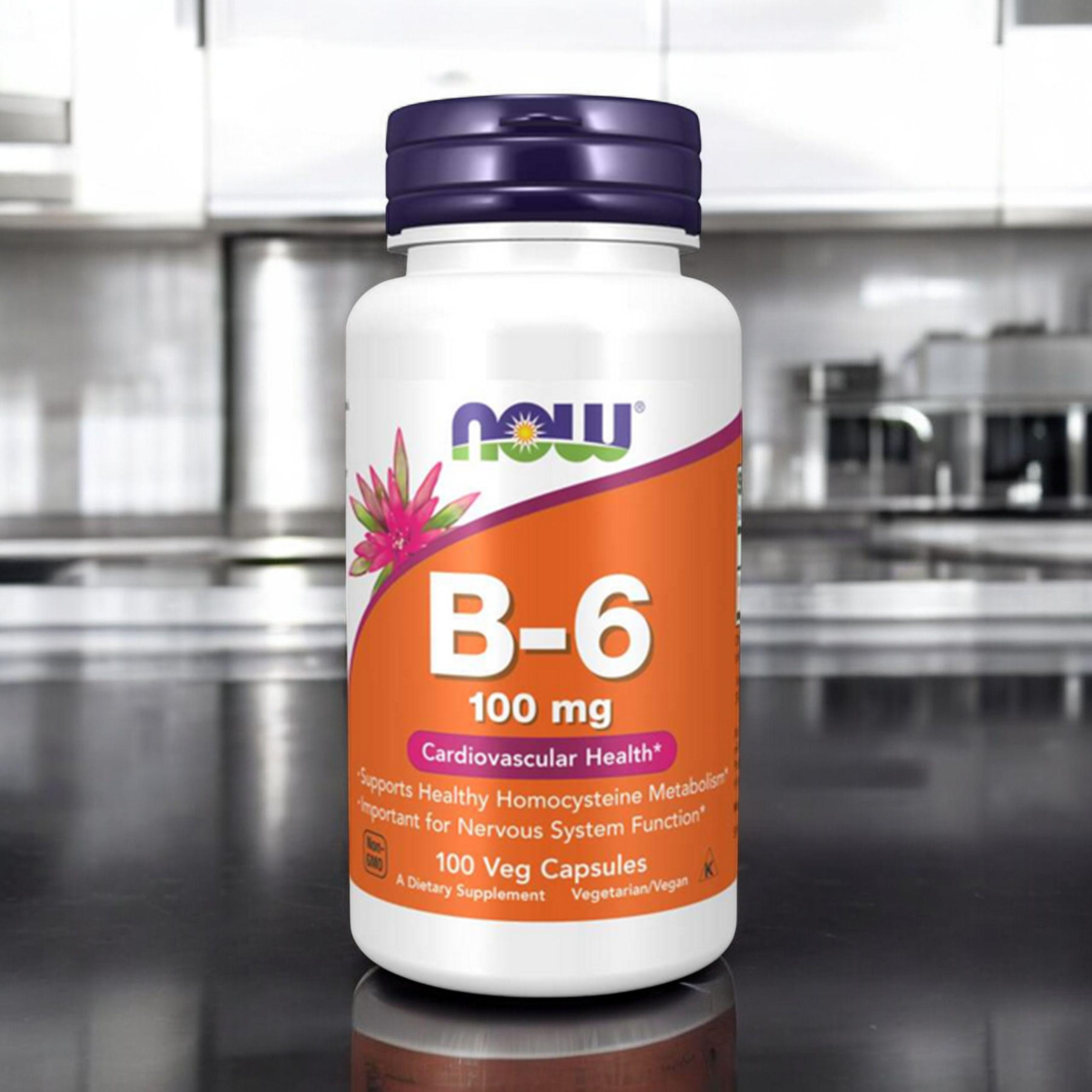 NOW Vitamin B-6 - 3x 100vcaps