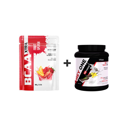 ACTIVLAB BCAA Xtra Fruit Splash - 800g + RED SUPPORT Whey One - 1020g