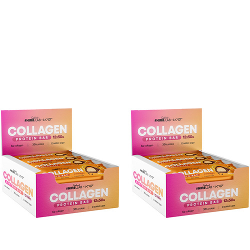 HIRO.LAB X KW Collagen Protein Bar - 12x 2x 50g