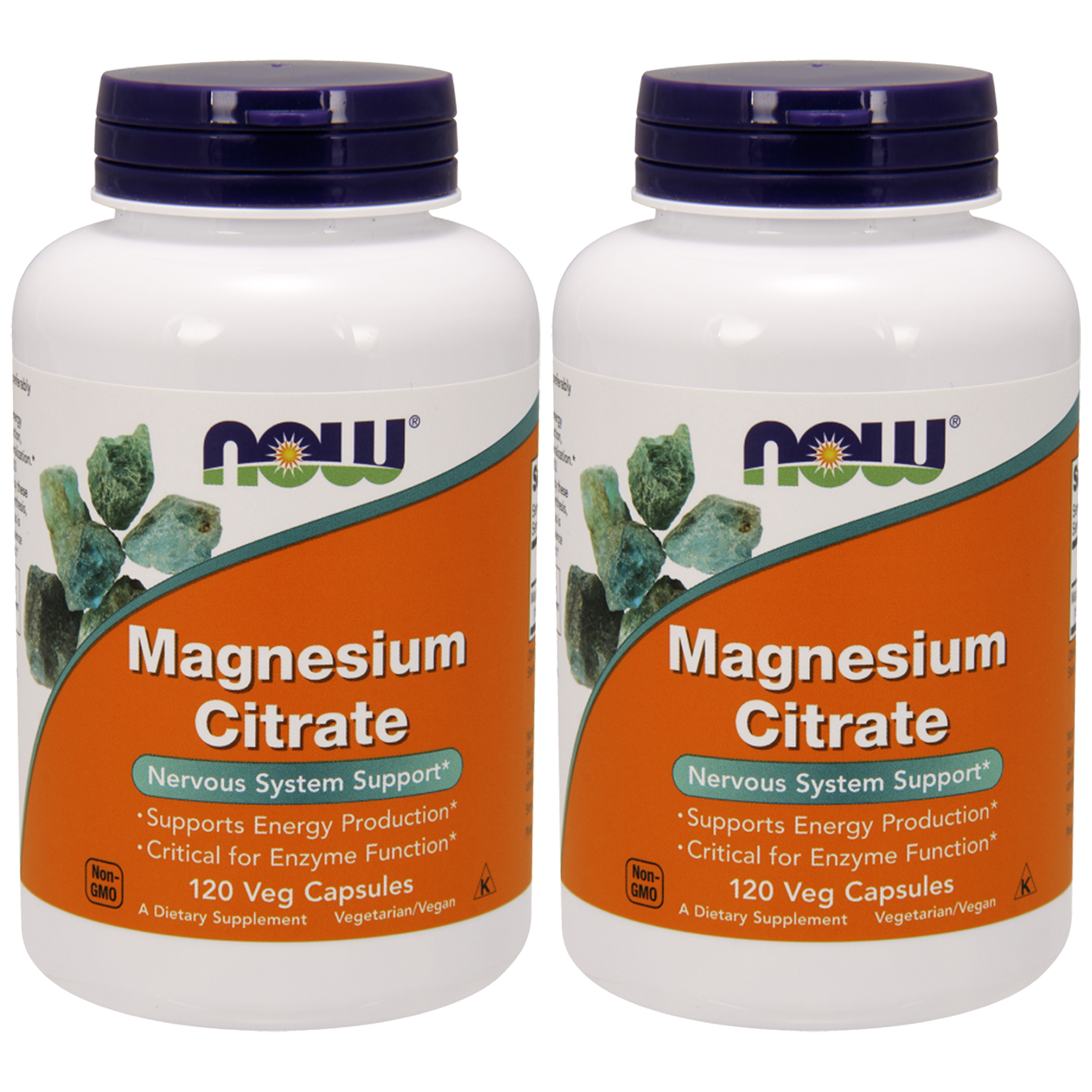 NOW Magnesium Citrate - 2x 120vcaps