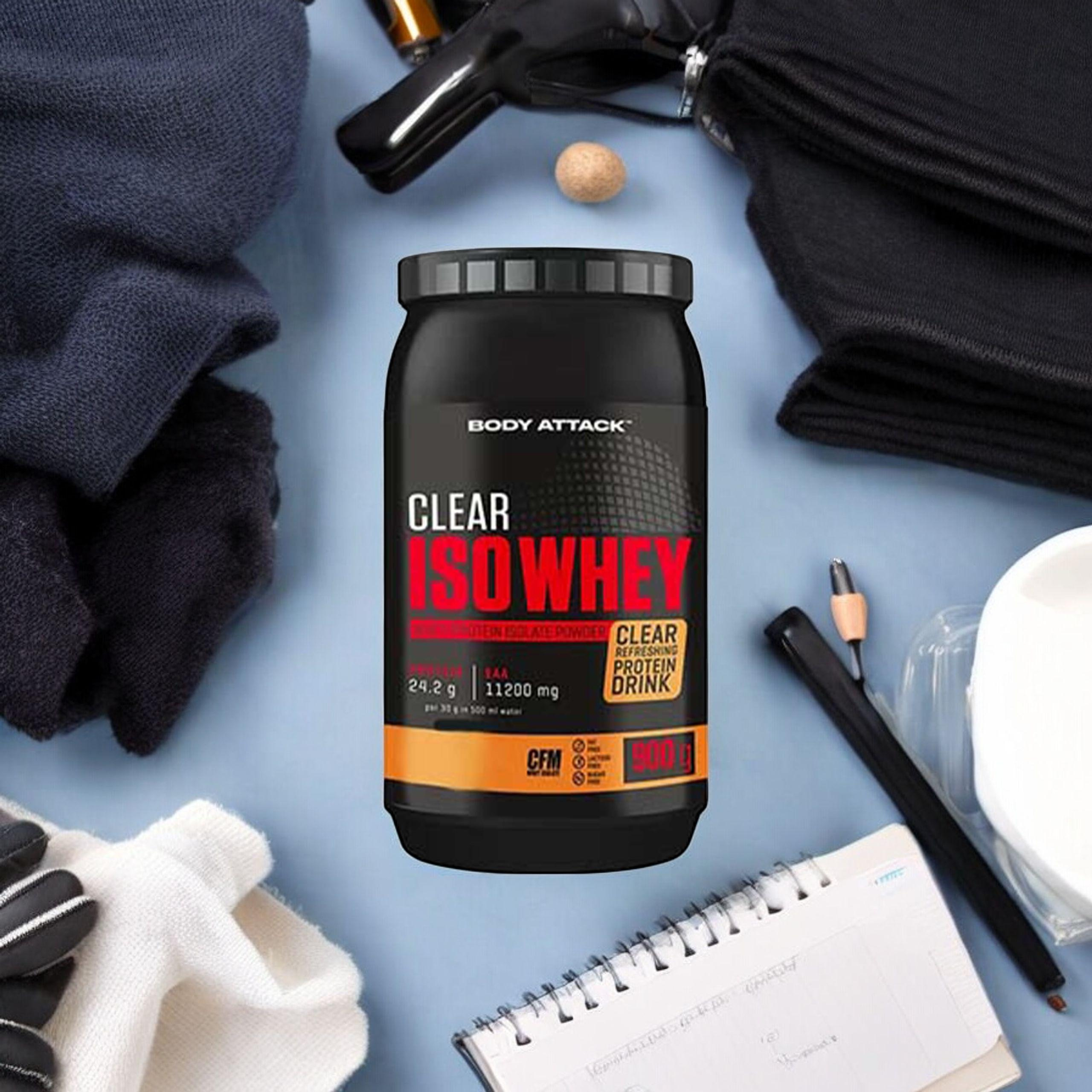 BODY ATTACK Clear Iso Whey - 3x 900g